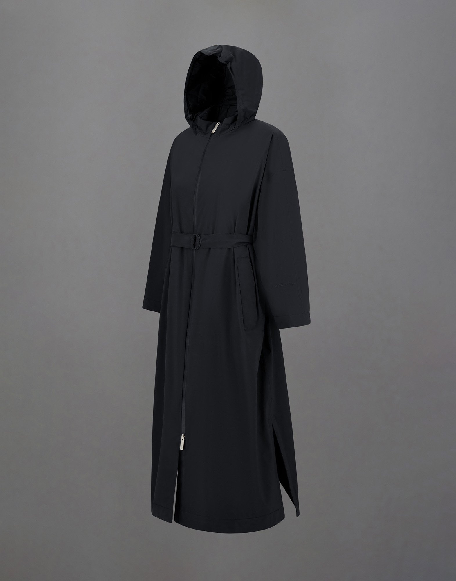 Herno Laminar 2l Goretex Trench Coat In Black