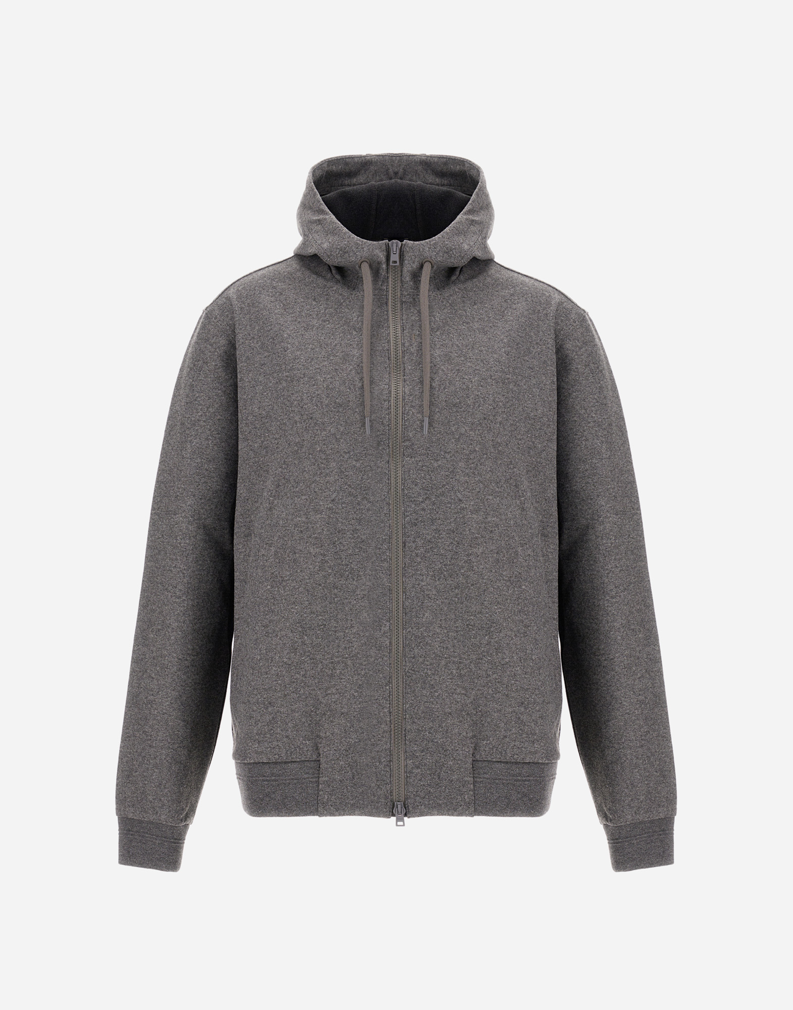 Herno Sweatshirt In Double Jersey In Gray
