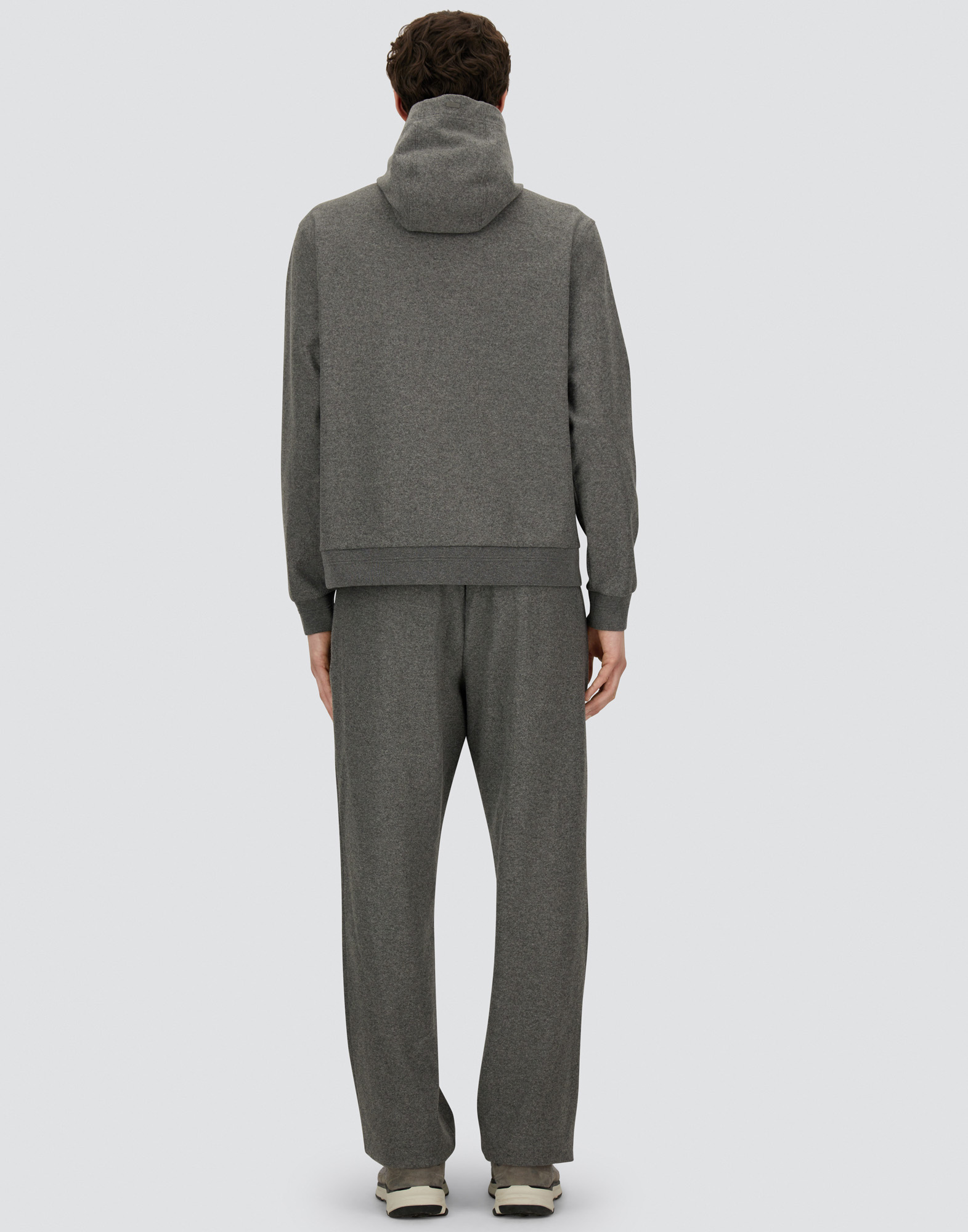 Herno Sweatshirt In Double Jersey In Gray