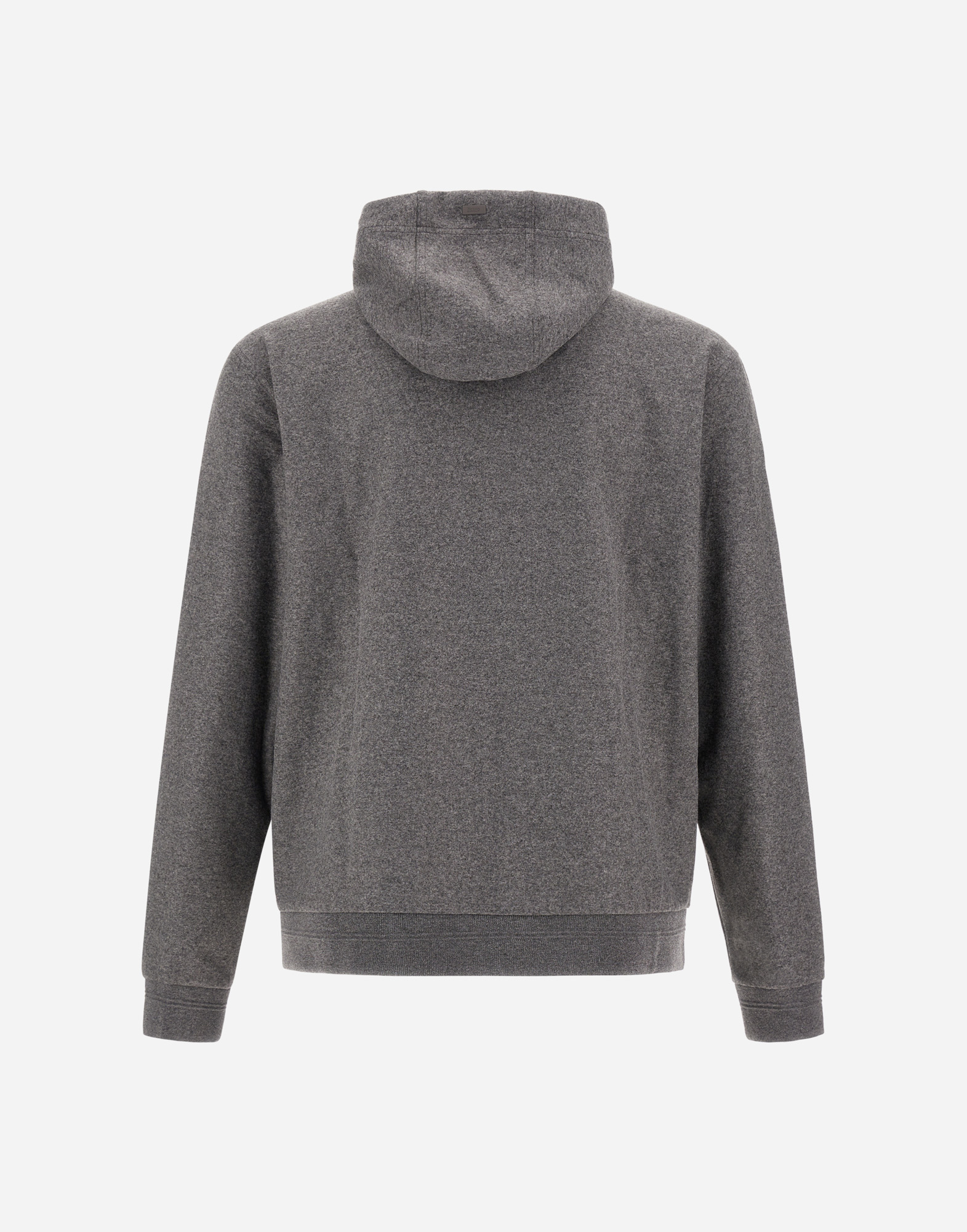 Herno Sweatshirt In Double Jersey In Gray