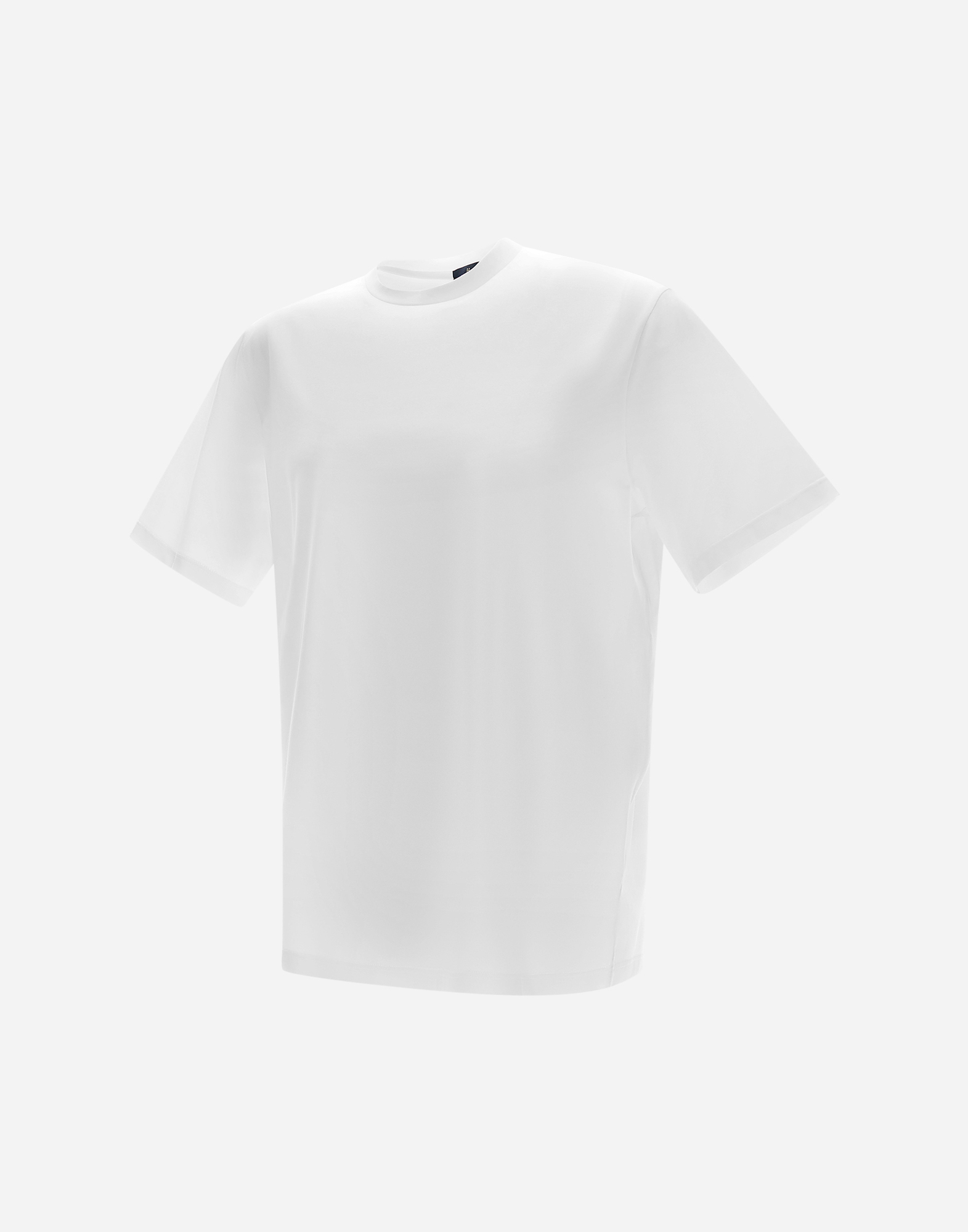 Shop Herno T-shirt In Superfine Cotton Stretch In White