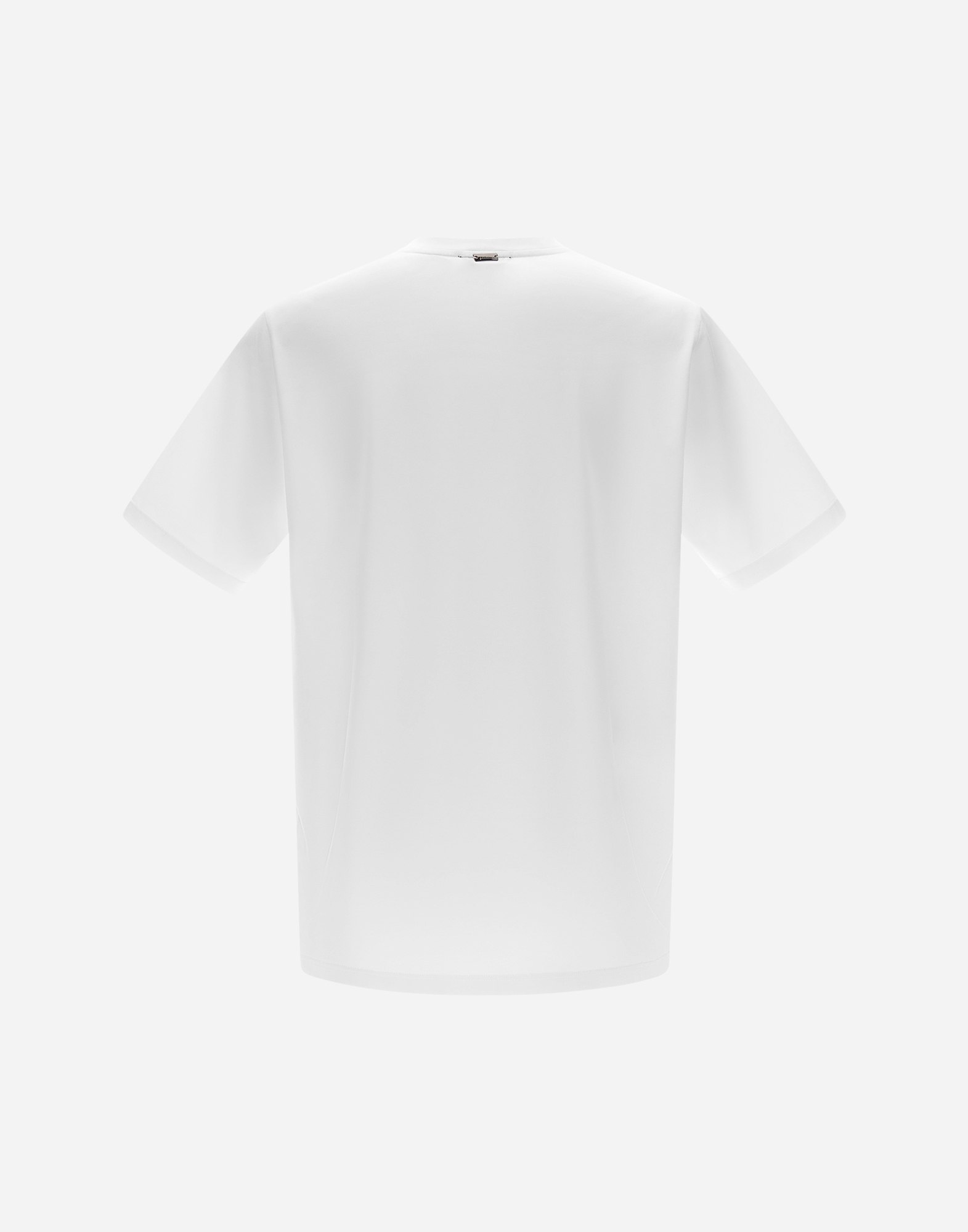 Shop Herno T-shirt In Superfine Cotton Stretch In White