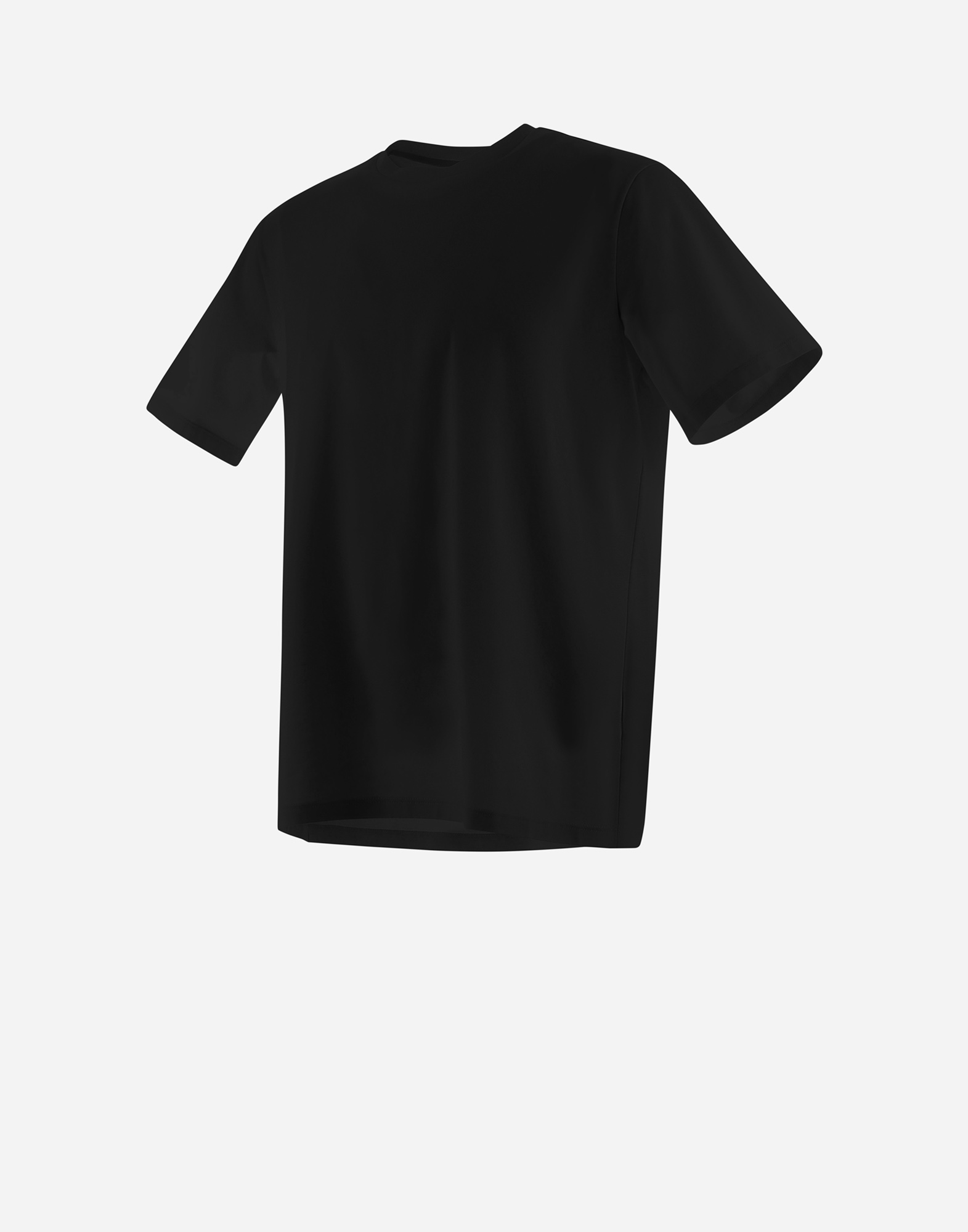 Shop Herno T-shirt In Superfine Cotton Stretch In Black