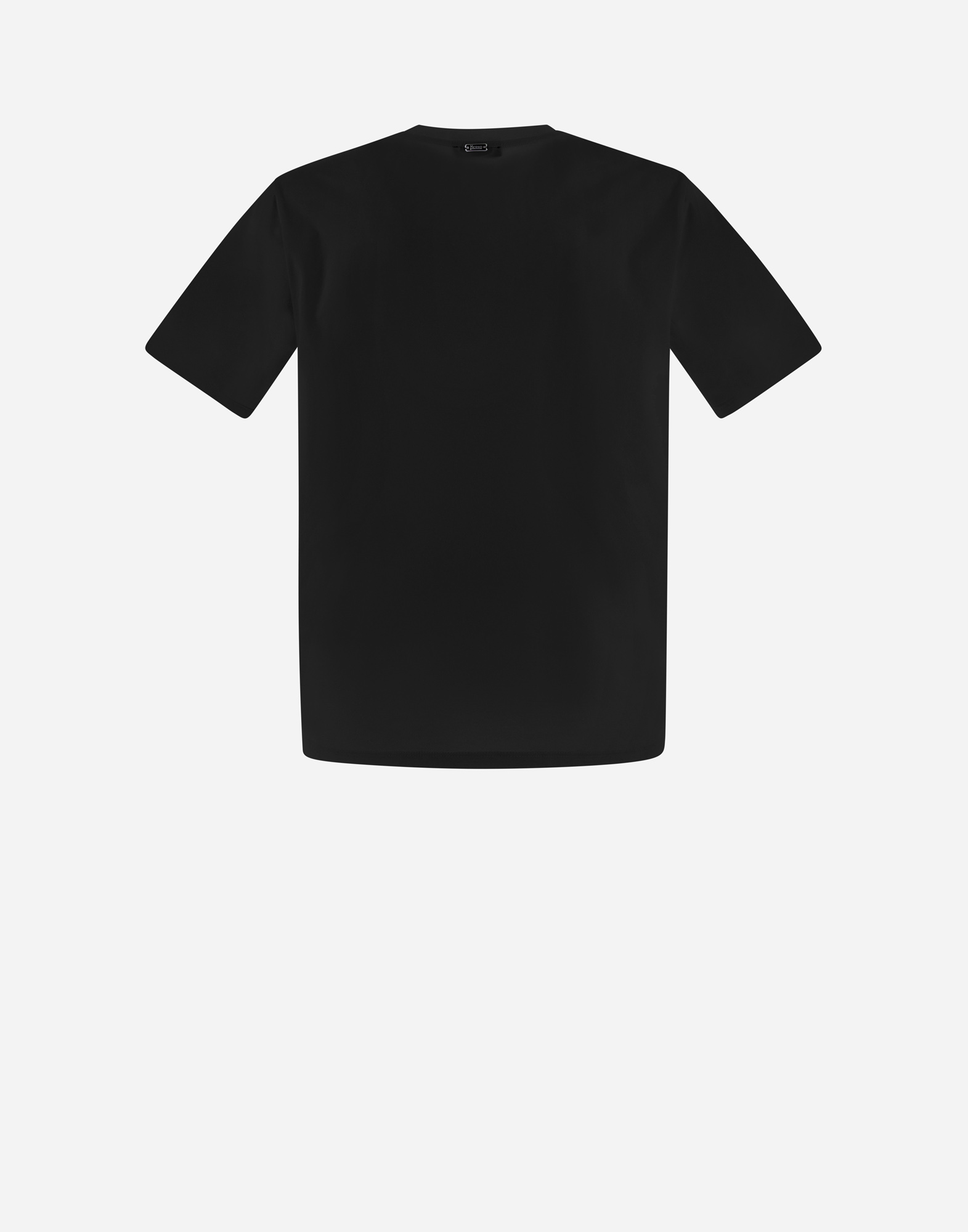 Shop Herno T-shirt In Superfine Cotton Stretch In Black