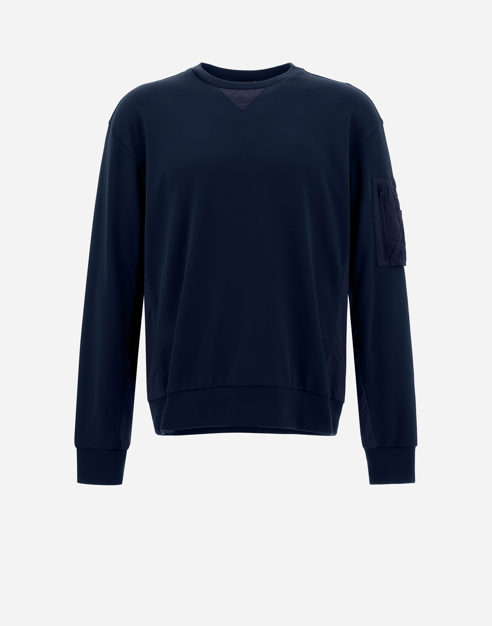 Shop Herno Interlock Sweater ＆ Ultralight Crease スウェットシャツ In Navy Blue