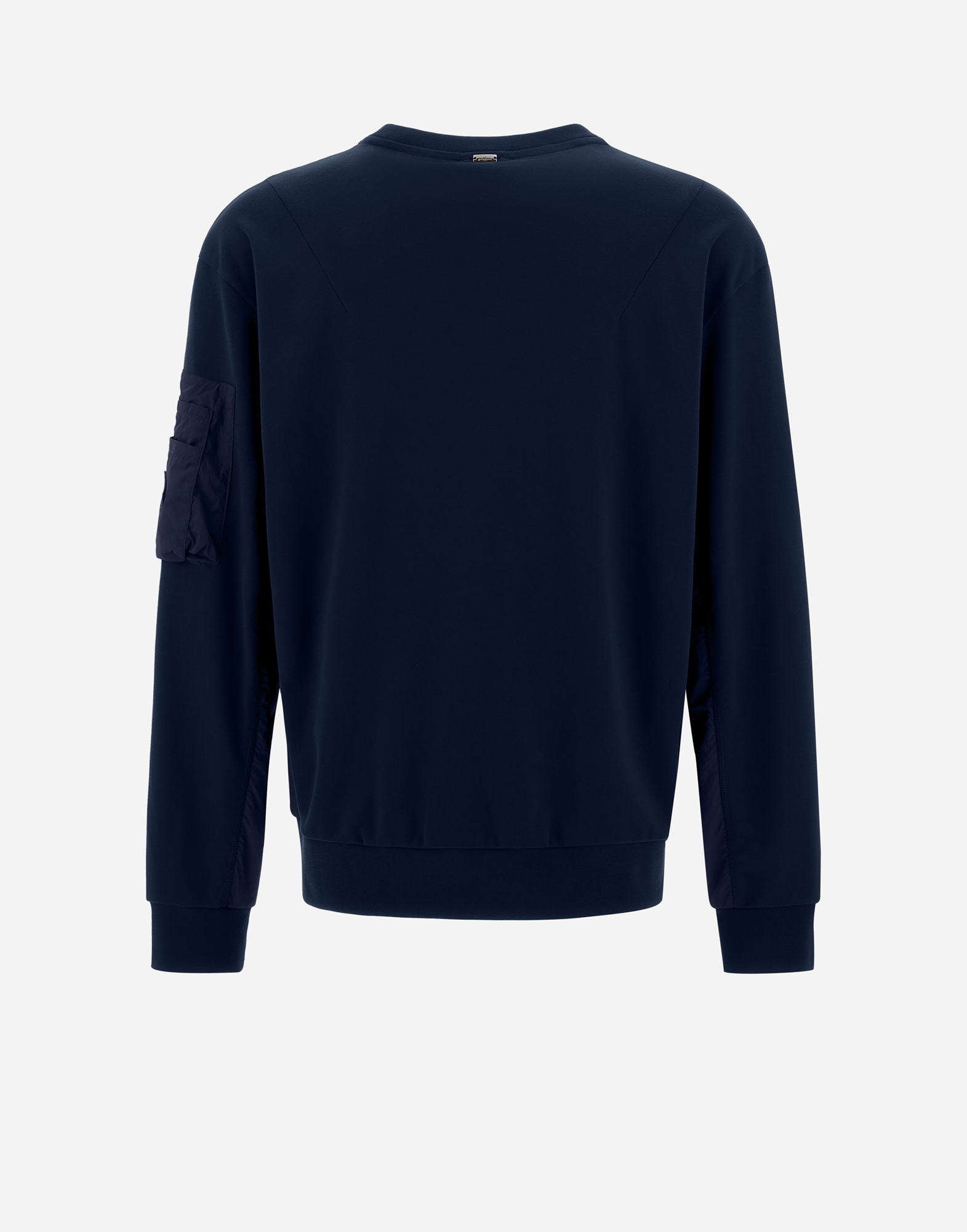 Shop Herno Interlock Sweater ＆ Ultralight Crease スウェットシャツ In Navy Blue