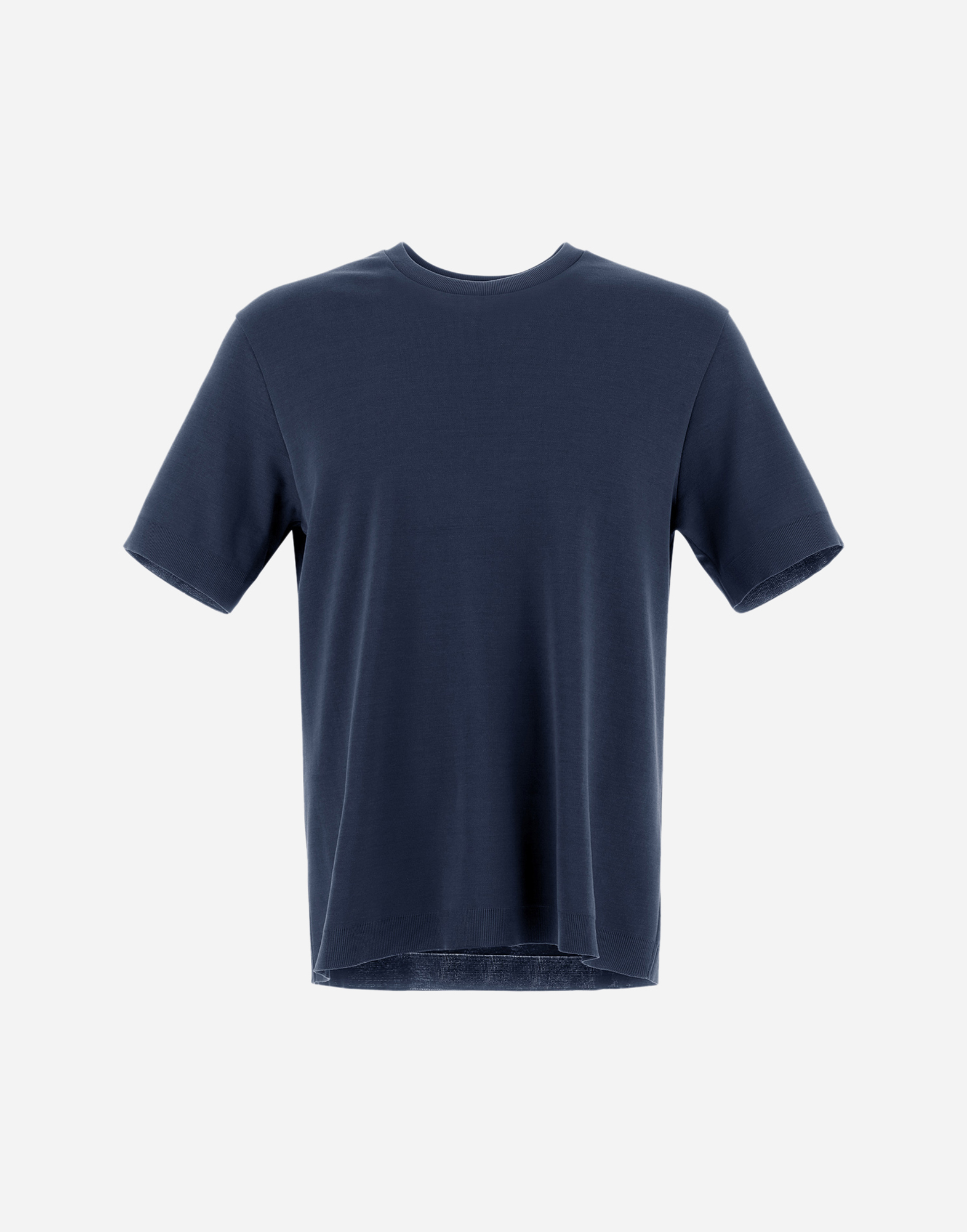 Herno Jersey Knit Effect T-shirt In Blue