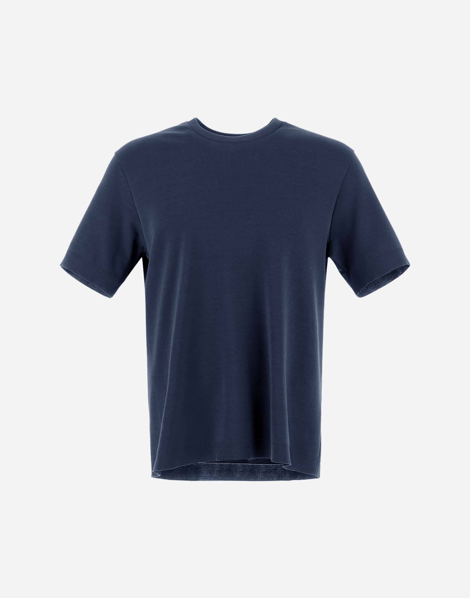Herno Men Resort T-shirt In Cotton And Light Stretch Nylon In Navy Blue