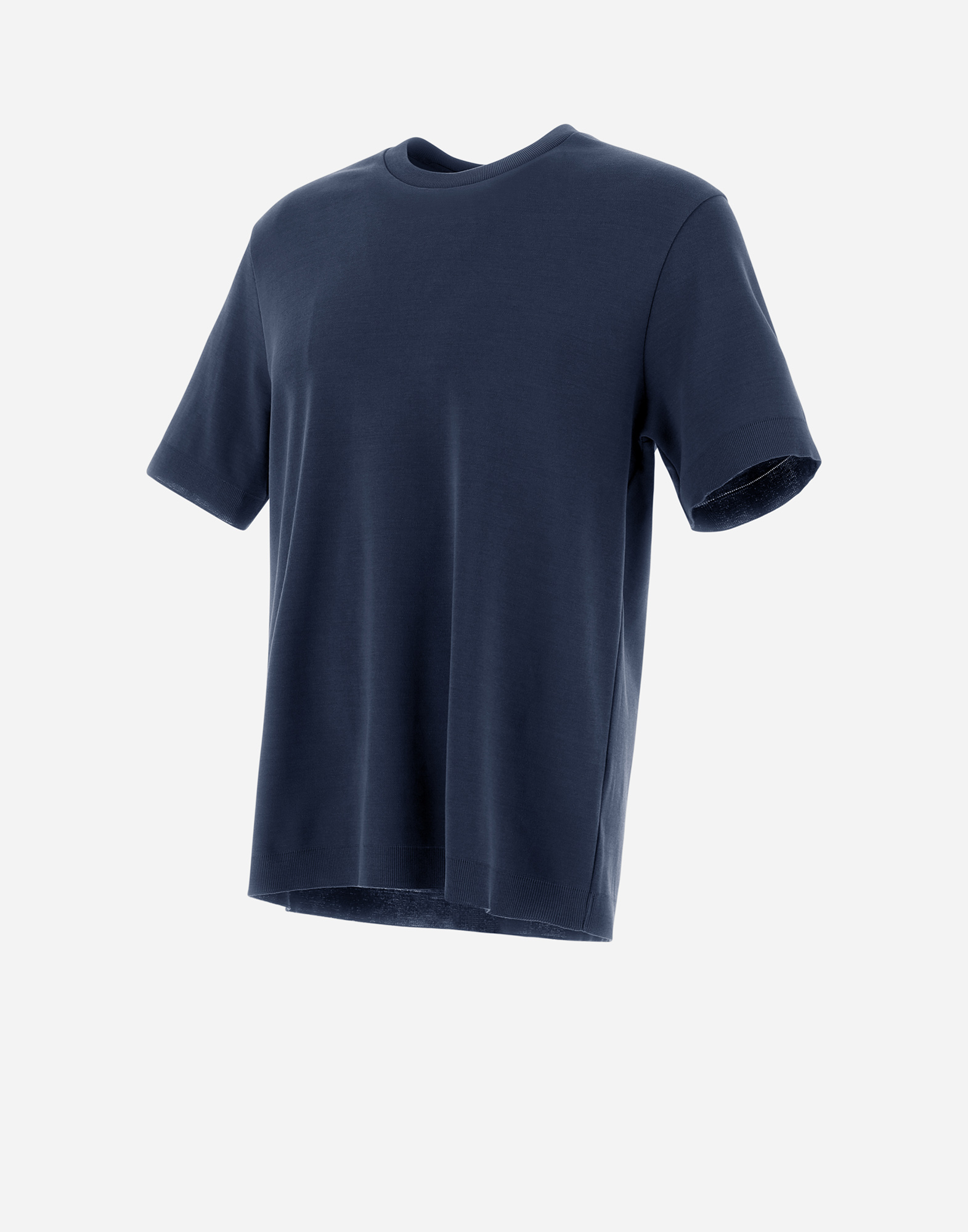 Shop Herno Jersey Knit Effect Tシャツ In Navy Blue