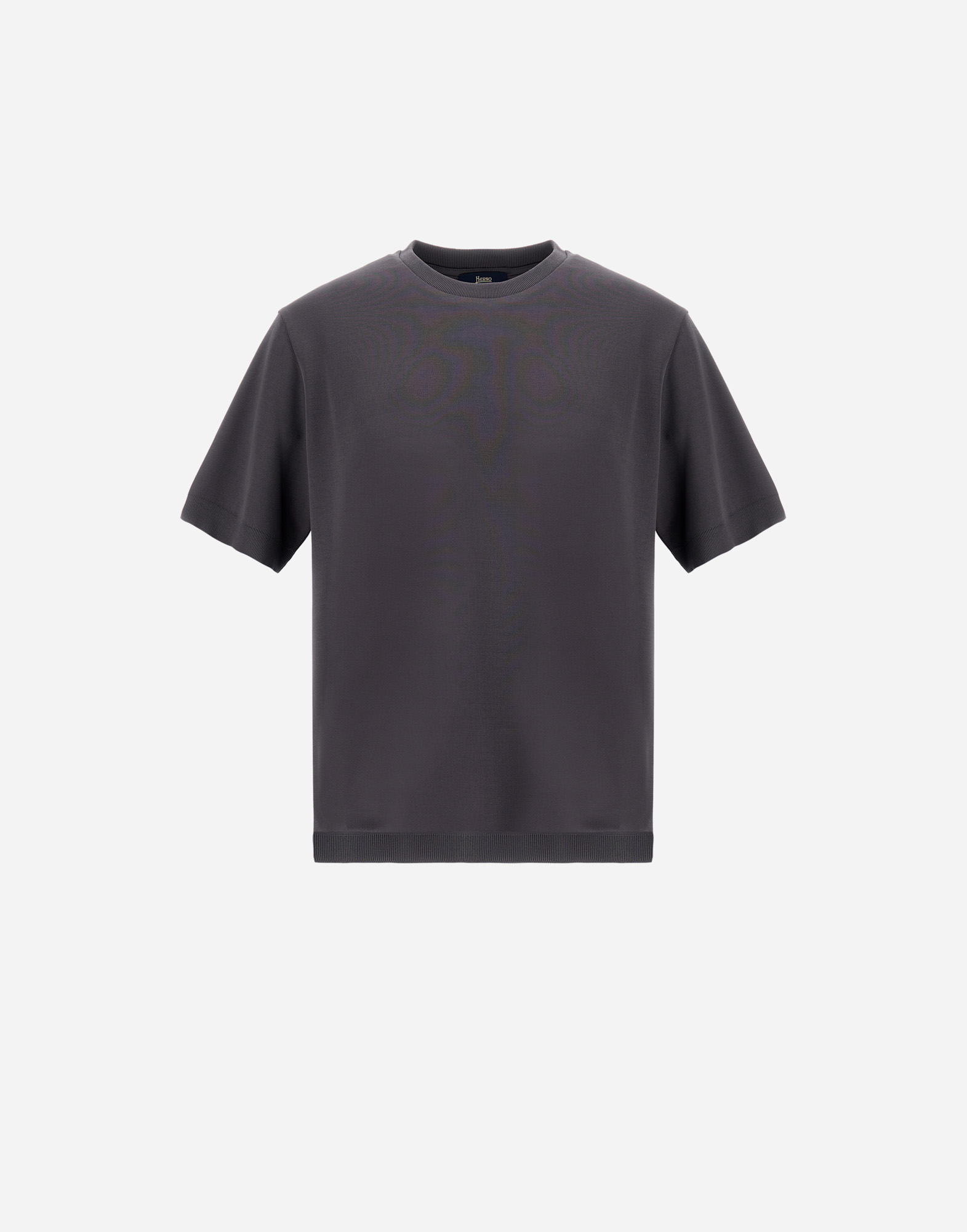 Herno Jersey Knit Effect T-shirt In Black