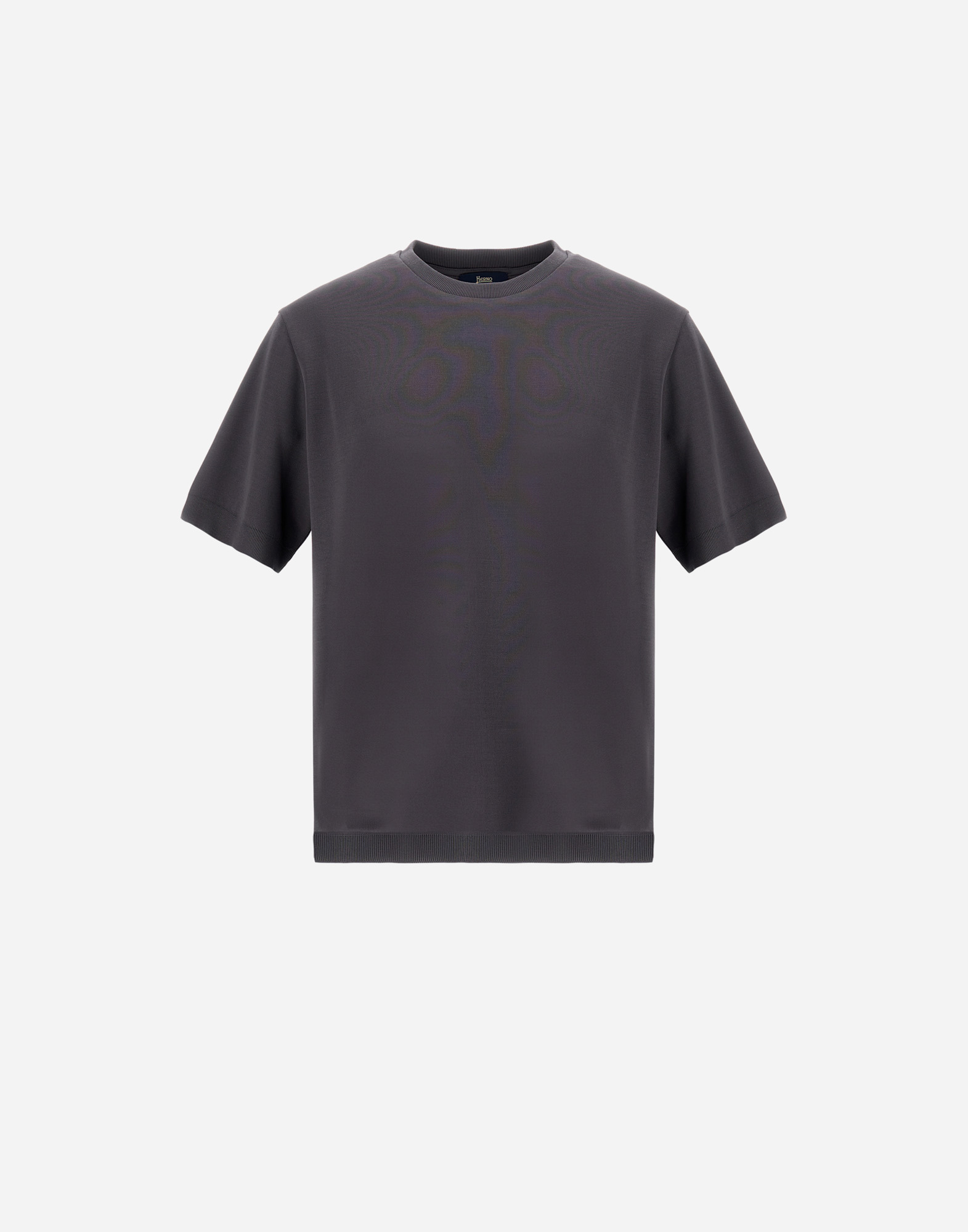 Herno Jersey Knit Effect T-shirt In Grey