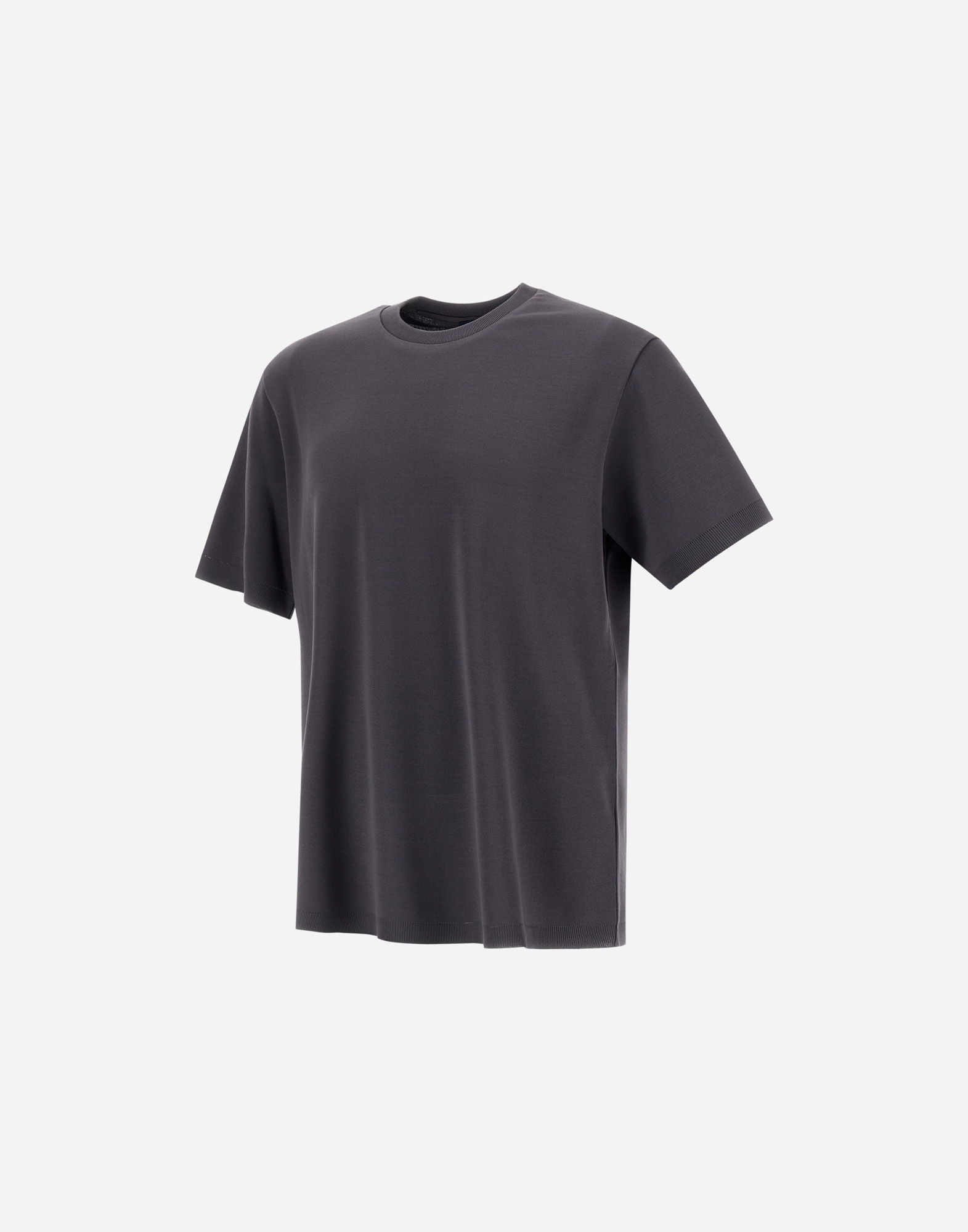 Herno Jersey Knit Effect T-shirt In Black