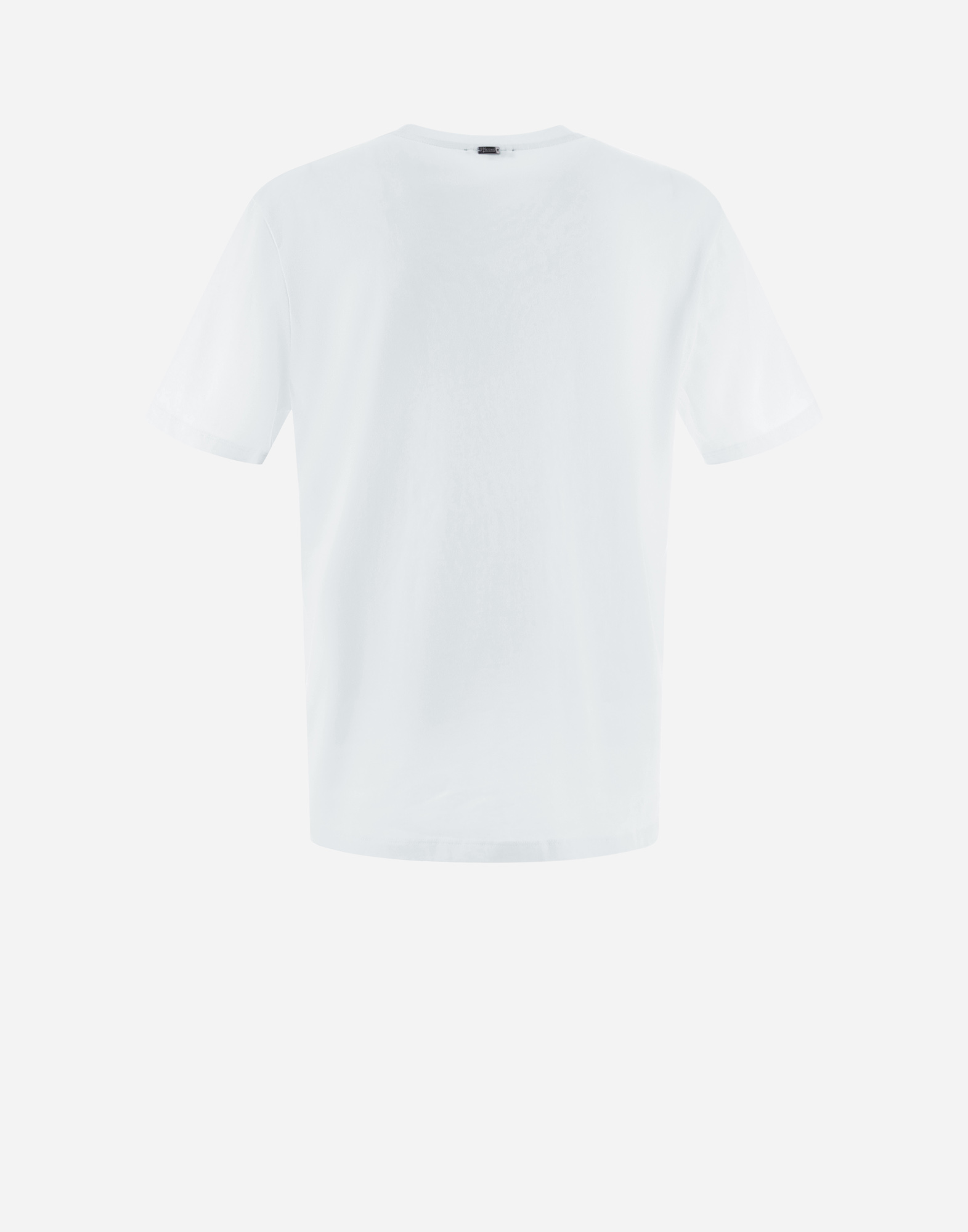 Herno T-shirt In Compact Jersey In White