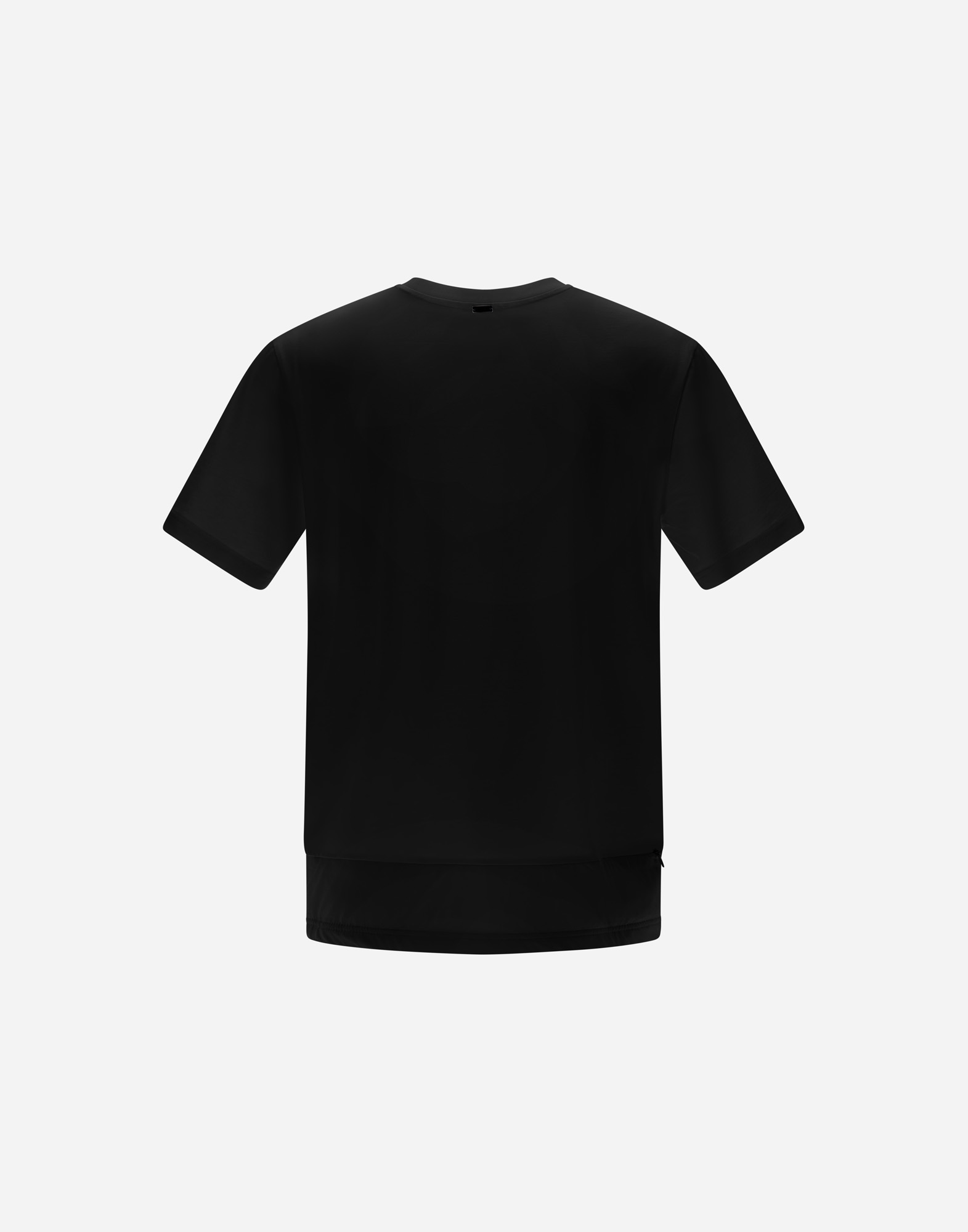 Herno Compact Jersey And Nylon Maestro Sweatshirt In Black