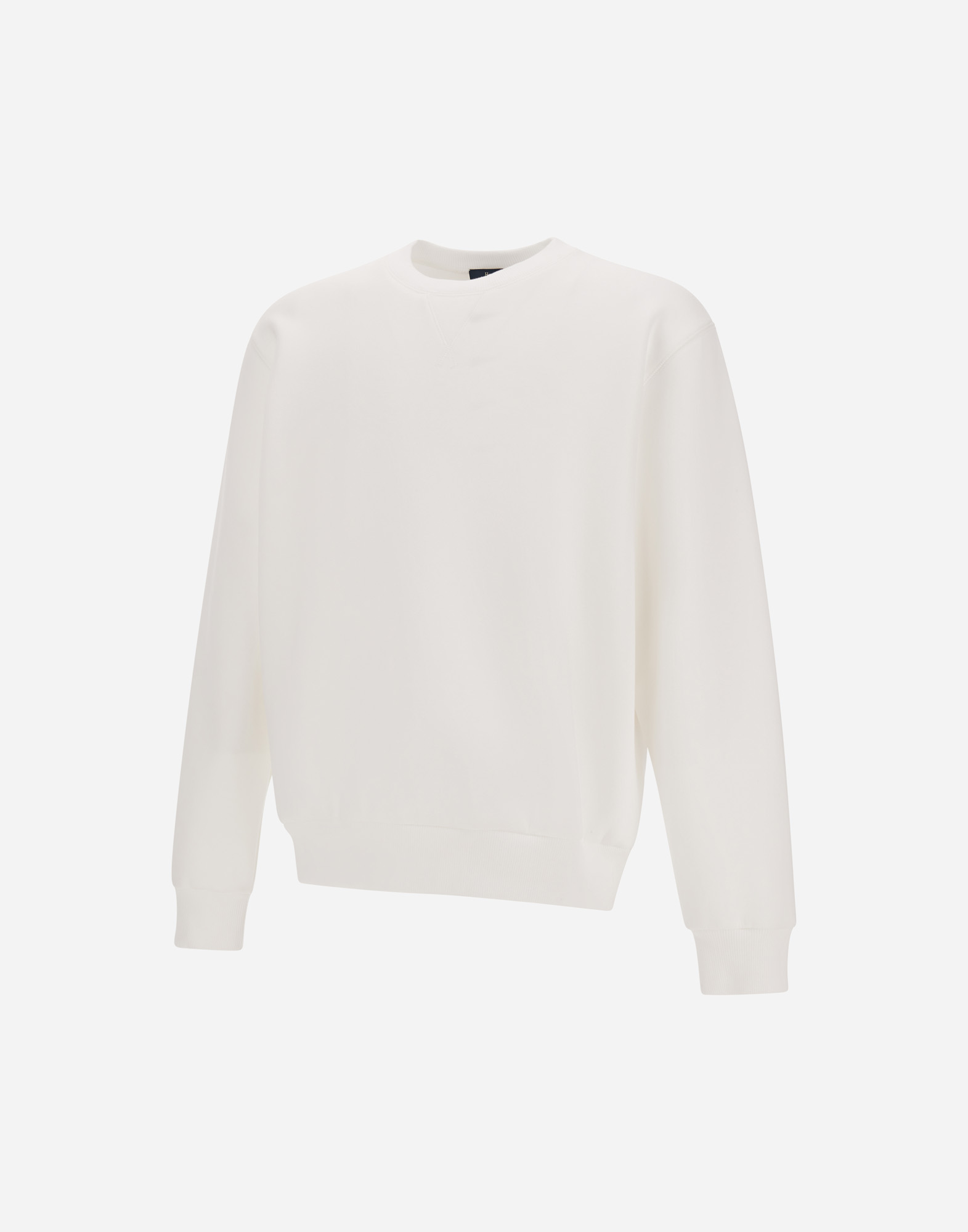 Herno Sweatshirt In Smooth Double Jersey In White