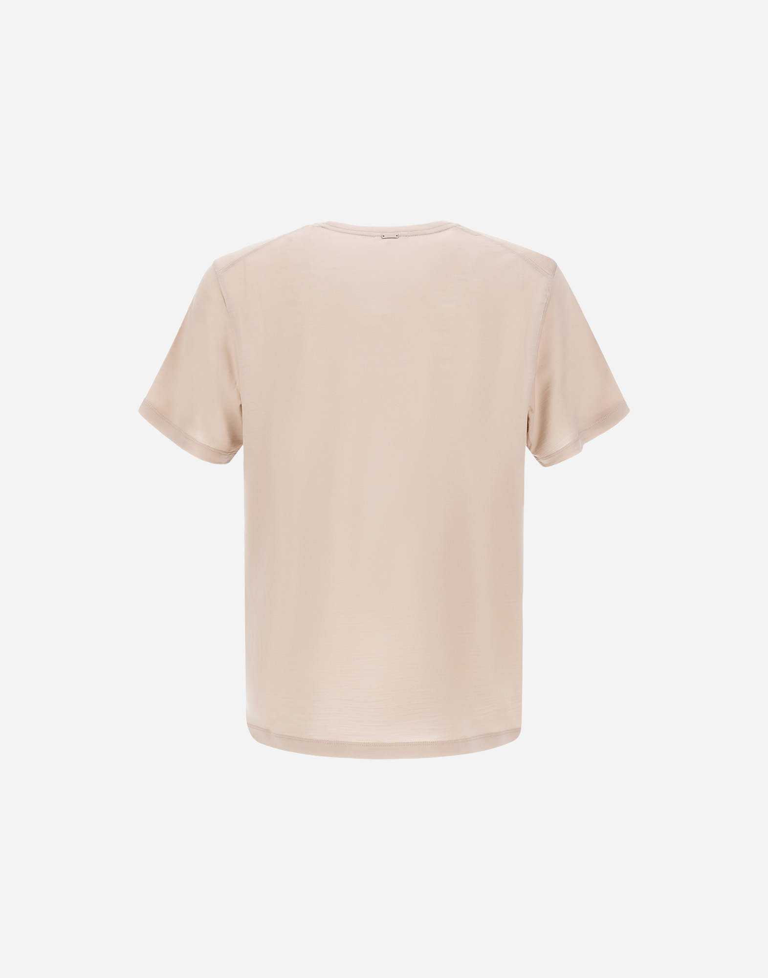 Herno Resort T-shirt In Soft Wool Jersey In Pink