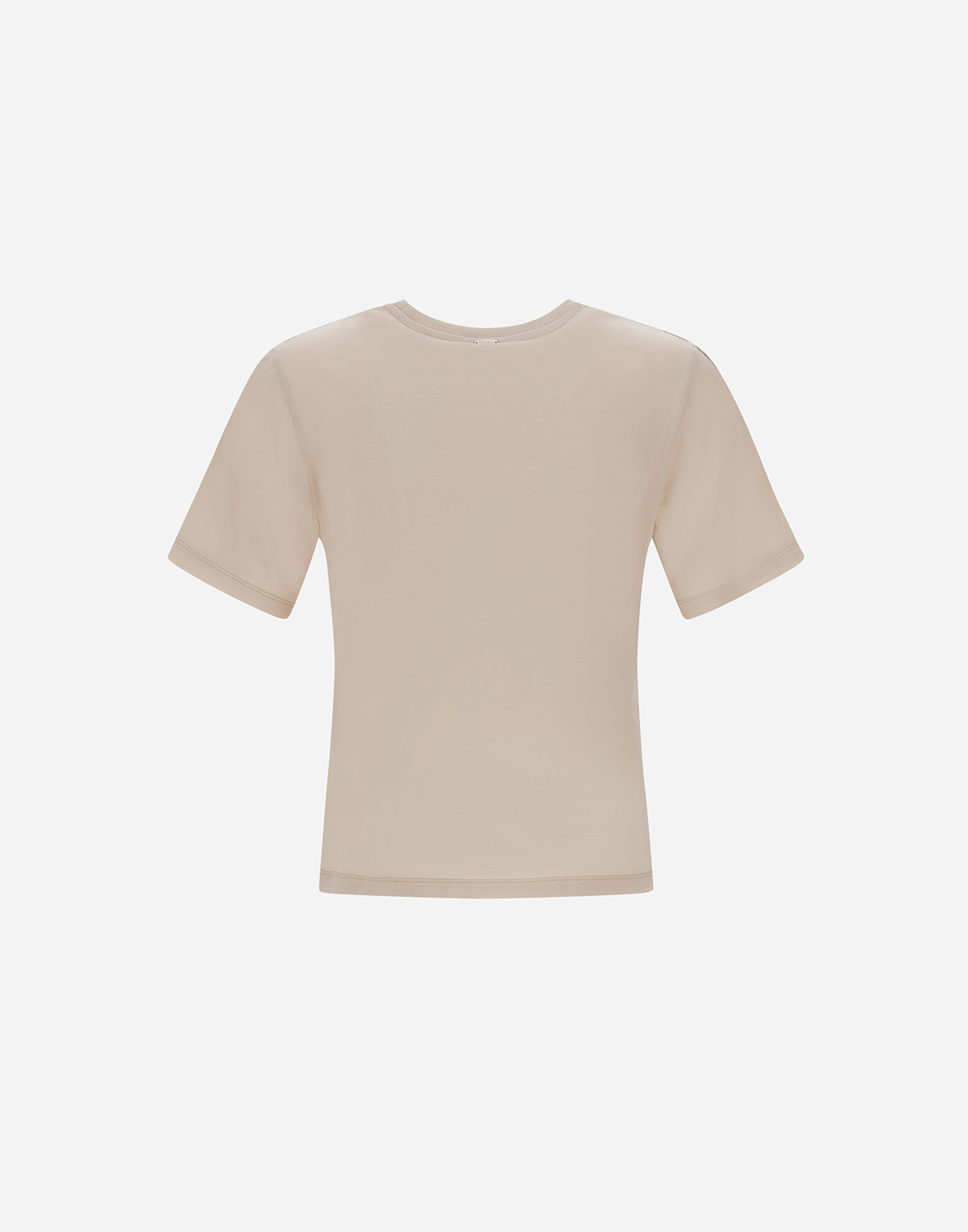 Herno Resort T-shirt In Mercerised Cotton Jersey In Neutral