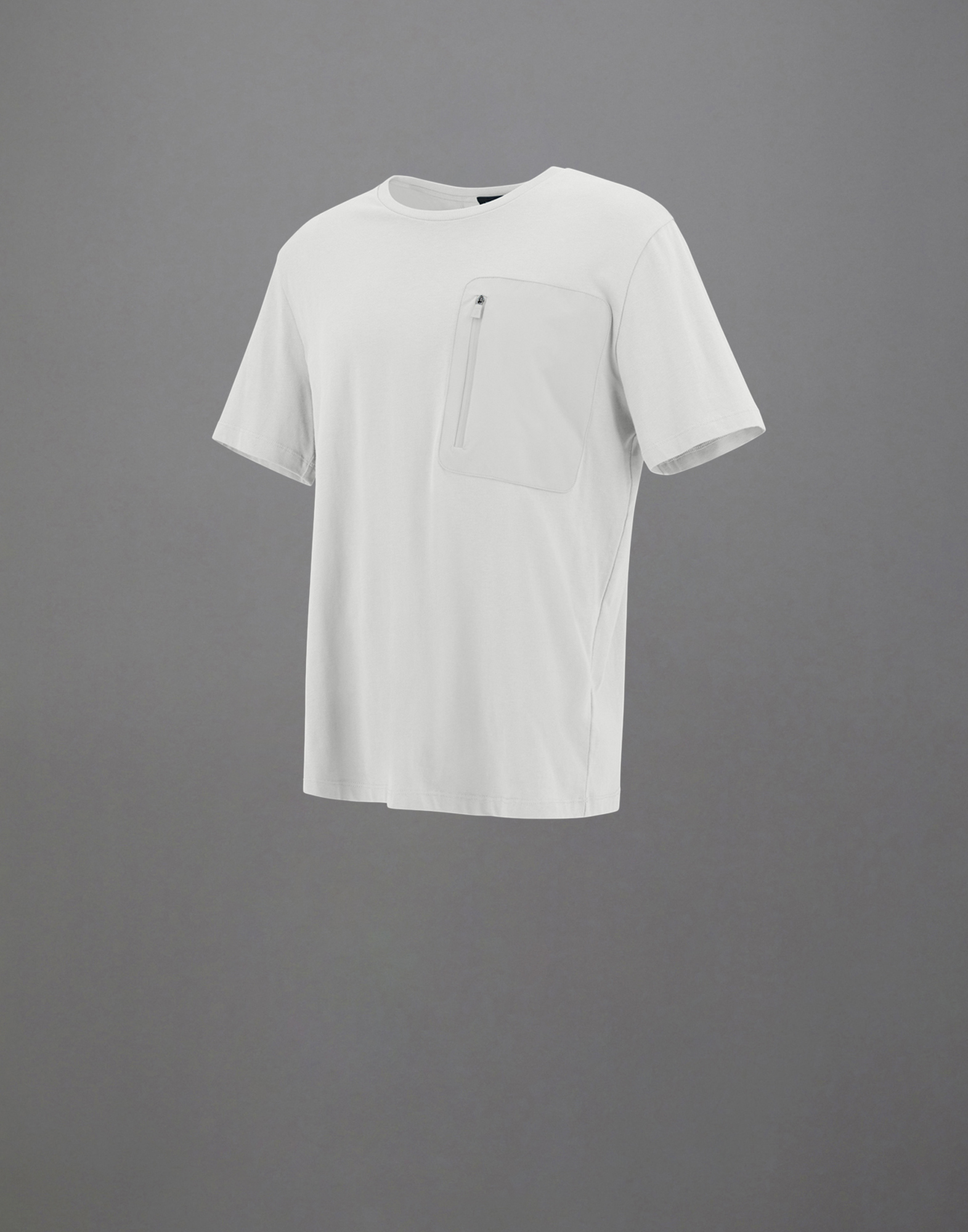 Herno Laminar T-shirt In Compact Jersey In Ice