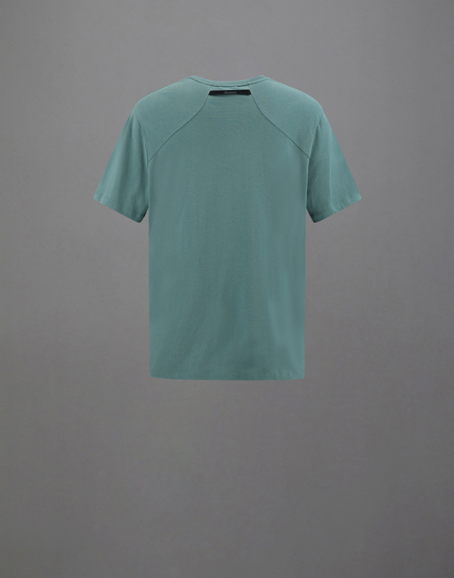Herno Laminar T-shirt In Compact Jersey In Dark Forest