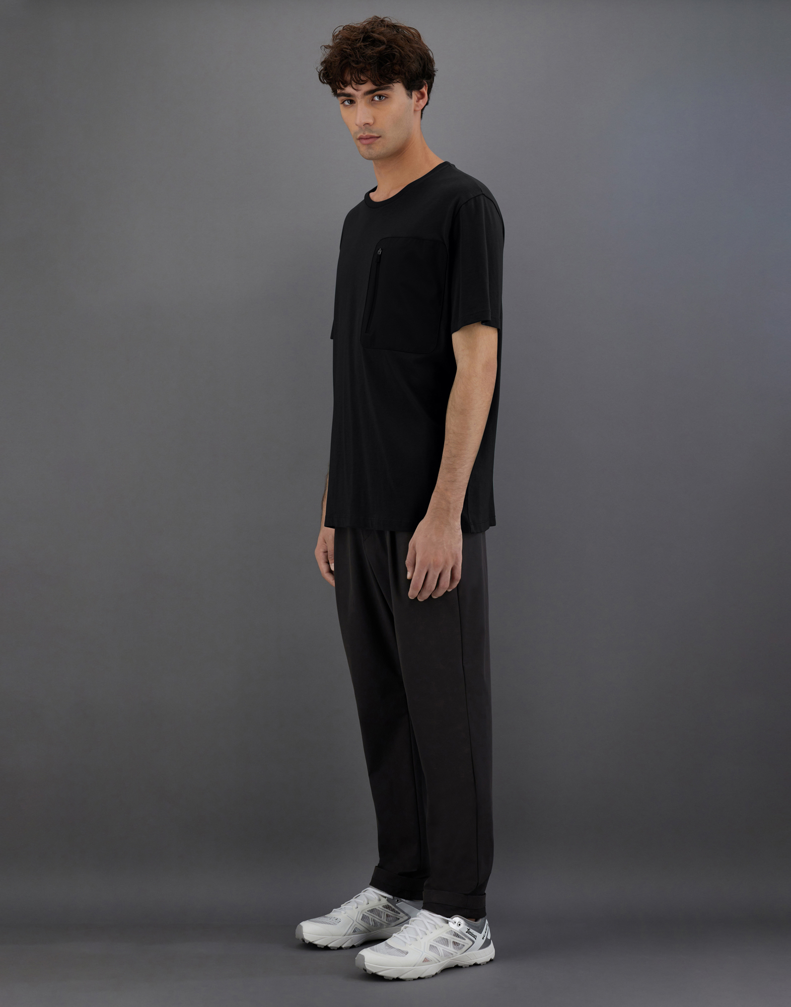 Shop Herno Laminar Compact Jersey Tシャツ In Black