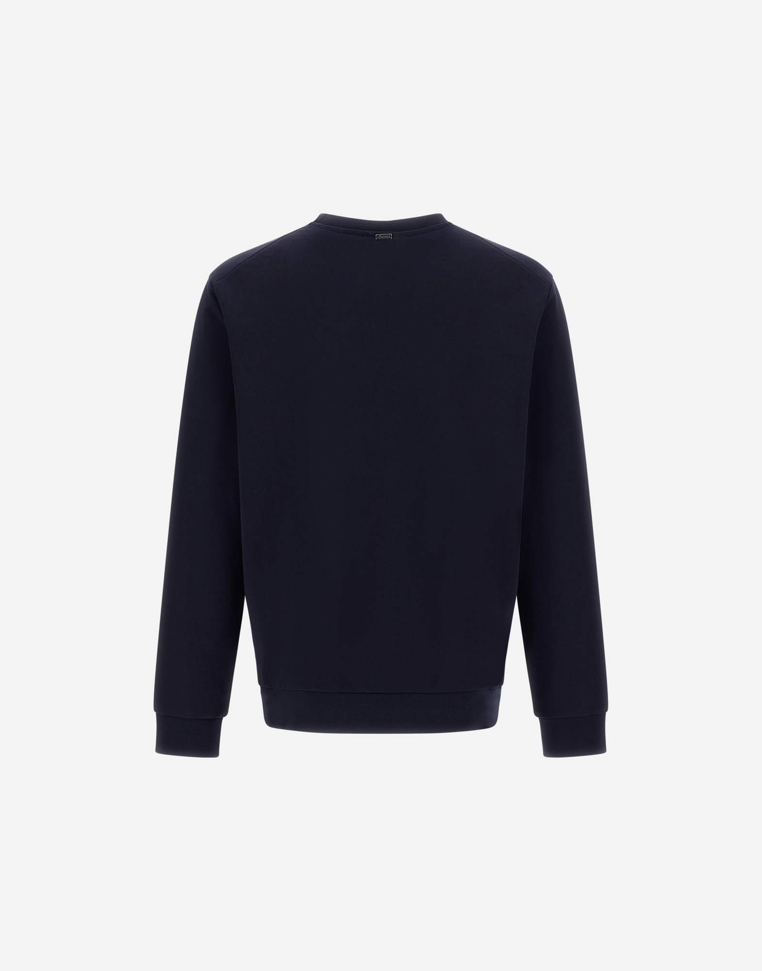 Herno Resort Sweatshirt In Cotton Fleece In Blue