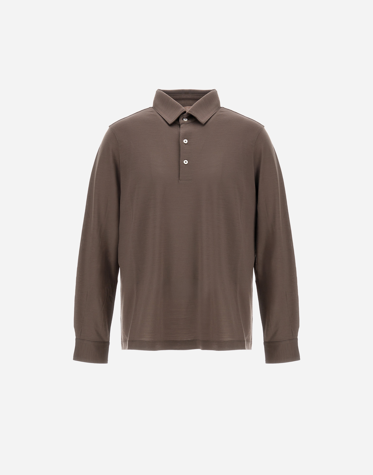 Herno Resort Polo Shirt In Soft Wool Jersey In Blue