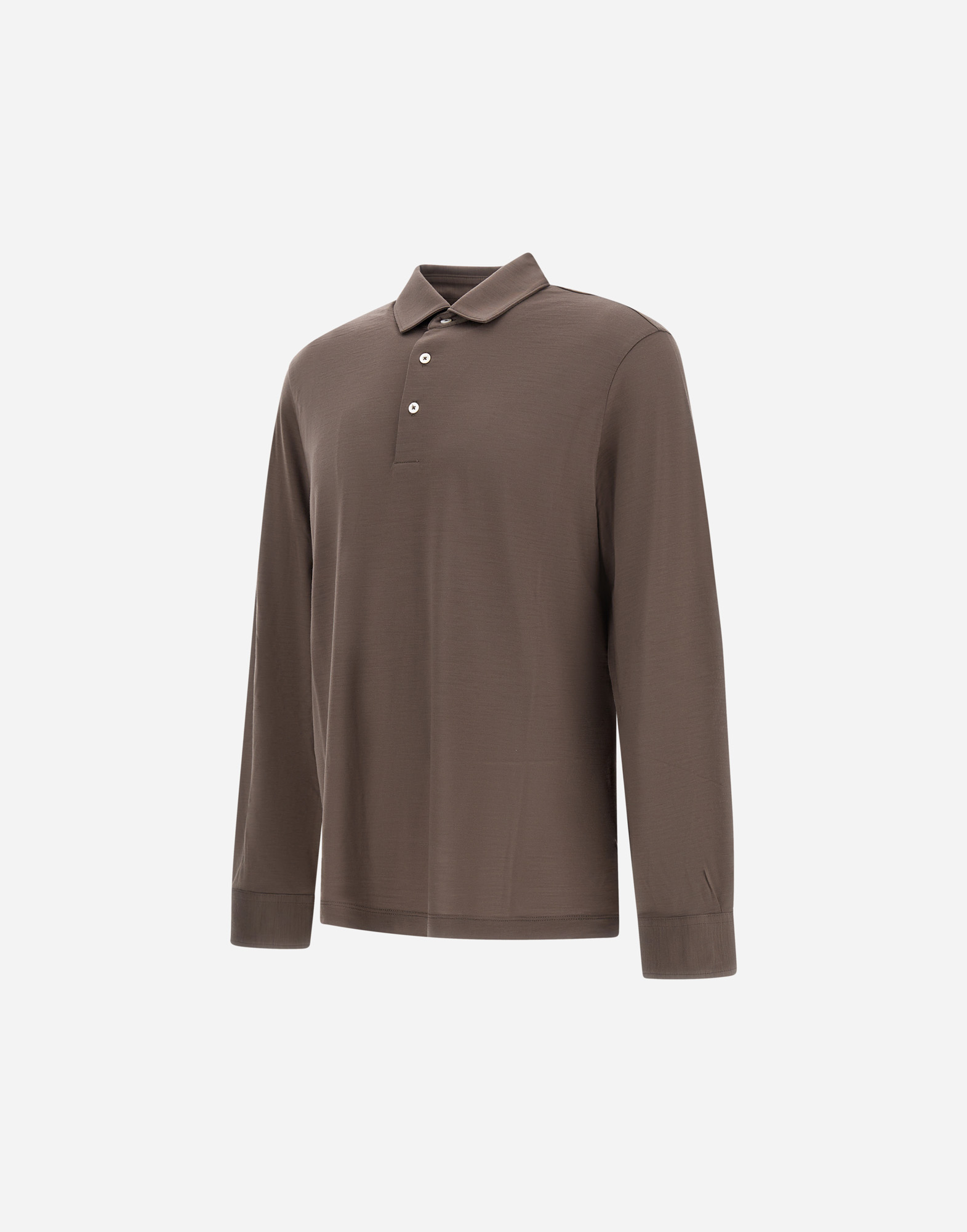 Herno Resort Polo Shirt In Soft Wool Jersey In Blue