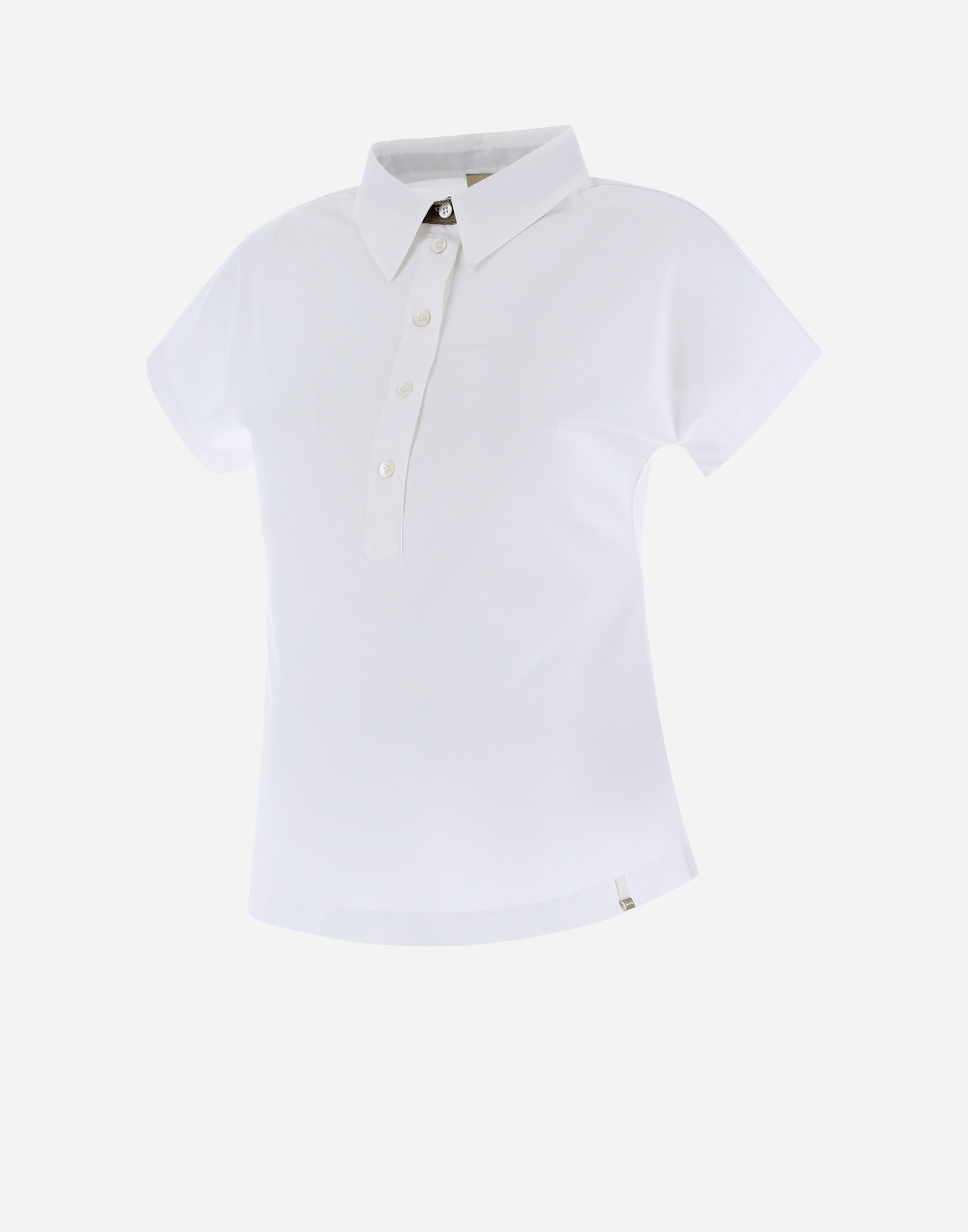 Herno Ever Cotton Interlock/new Popeline/monogram ポロシャツ In White