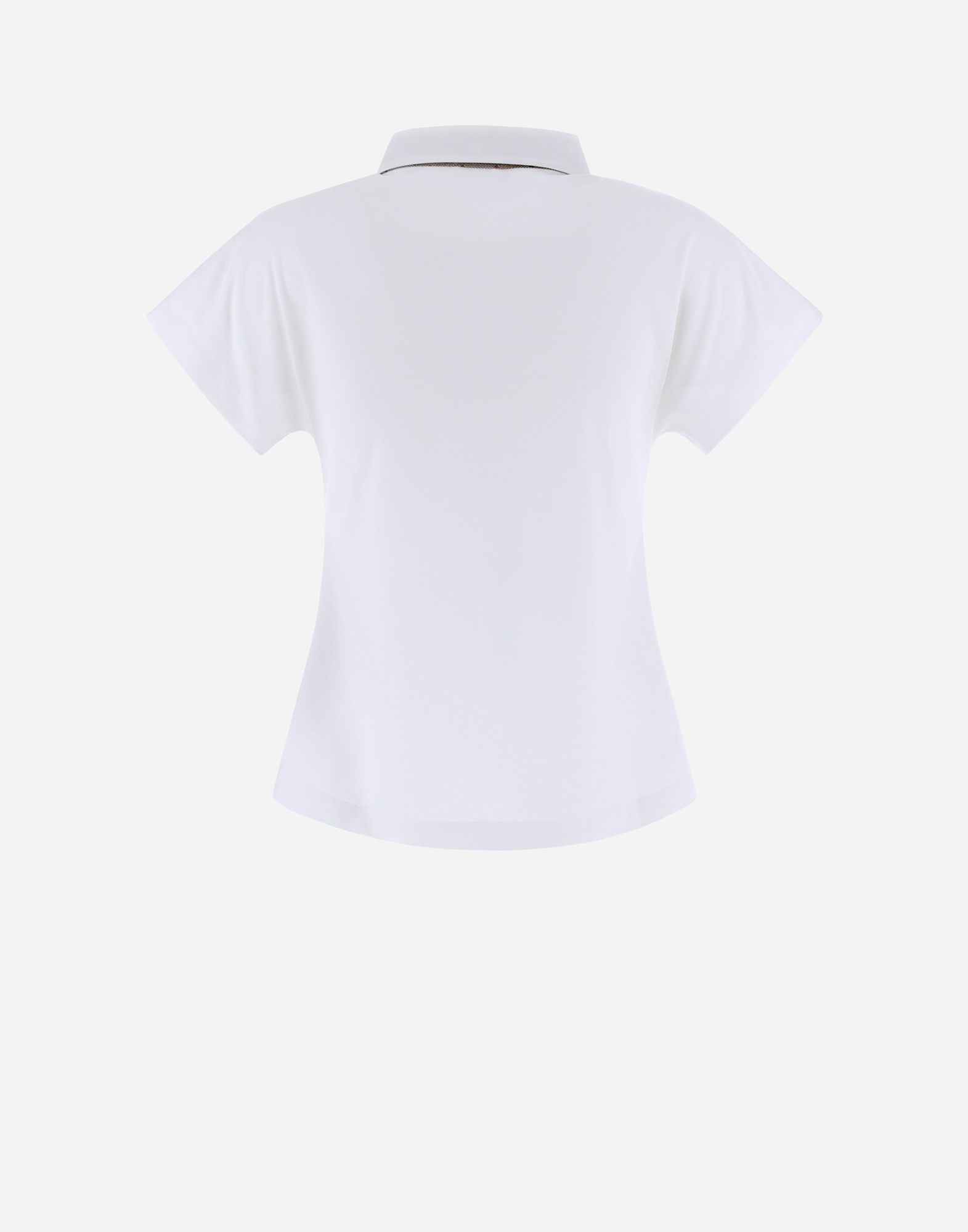 Herno Ever Cotton Interlock/new Popeline/monogram ポロシャツ In White