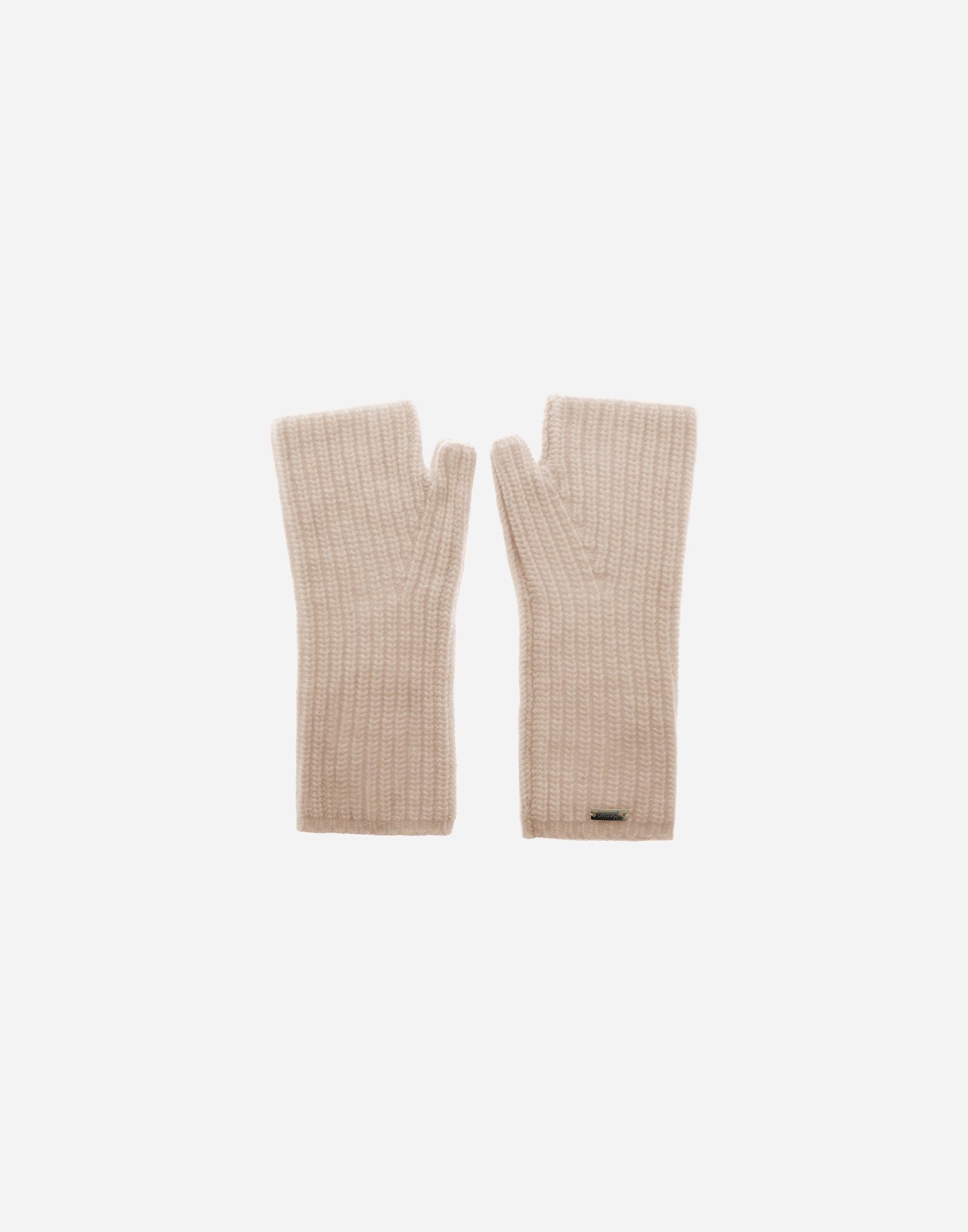 Herno Gloves In Cob Stitch Carded Wool In Neutral