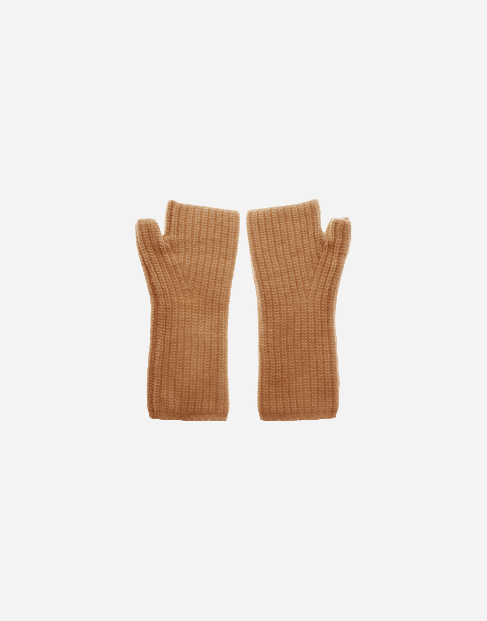 Herno Gloves In Cob Stitch Carded Wool In Brown