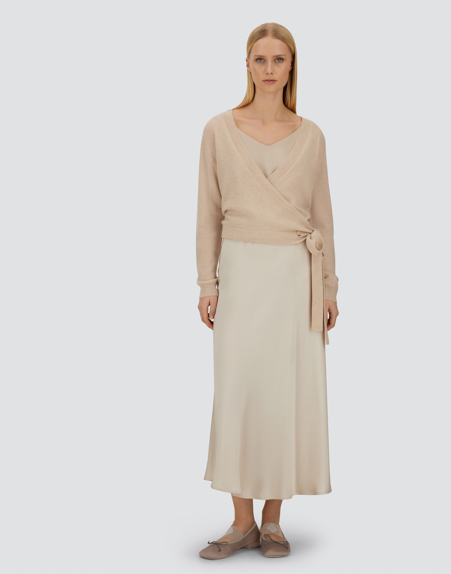 Herno Resort Cardigan In Light Cashmere Knit In Brown