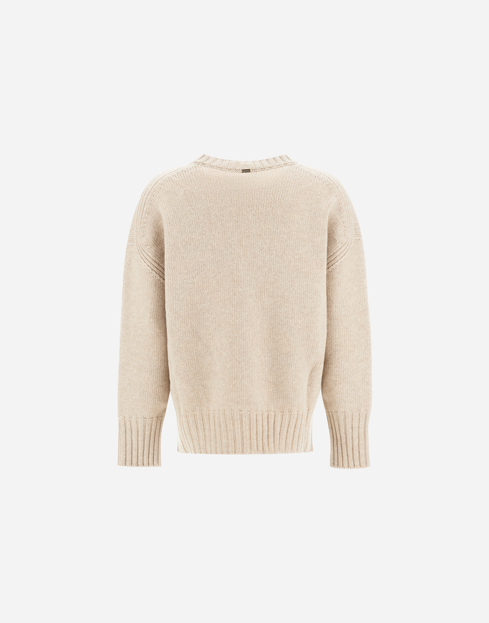 Herno Sweater In Carded Pure Wool G.7 In Animal Print