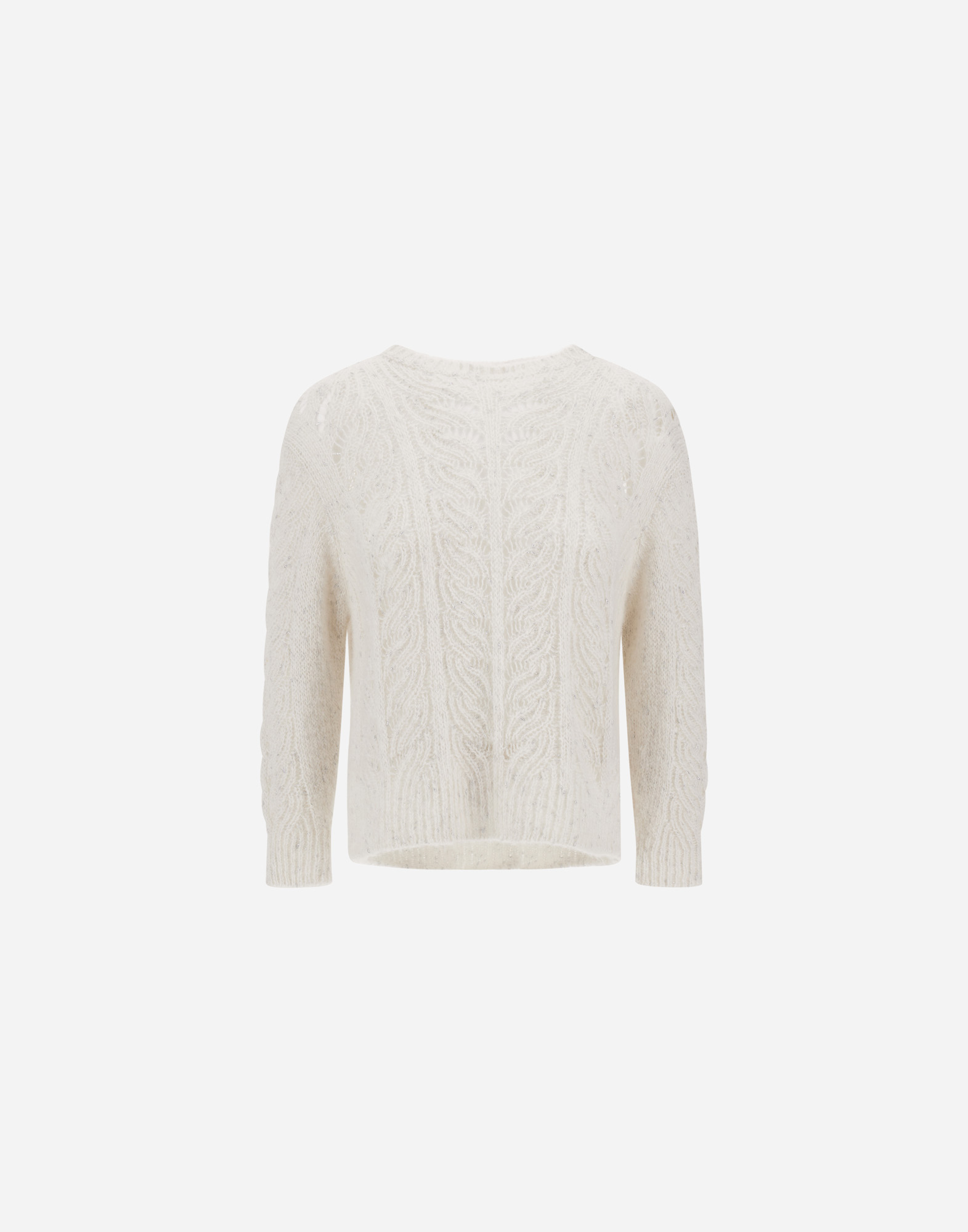 Herno Sweater In Lurex, Alpaca & Wool In Brown
