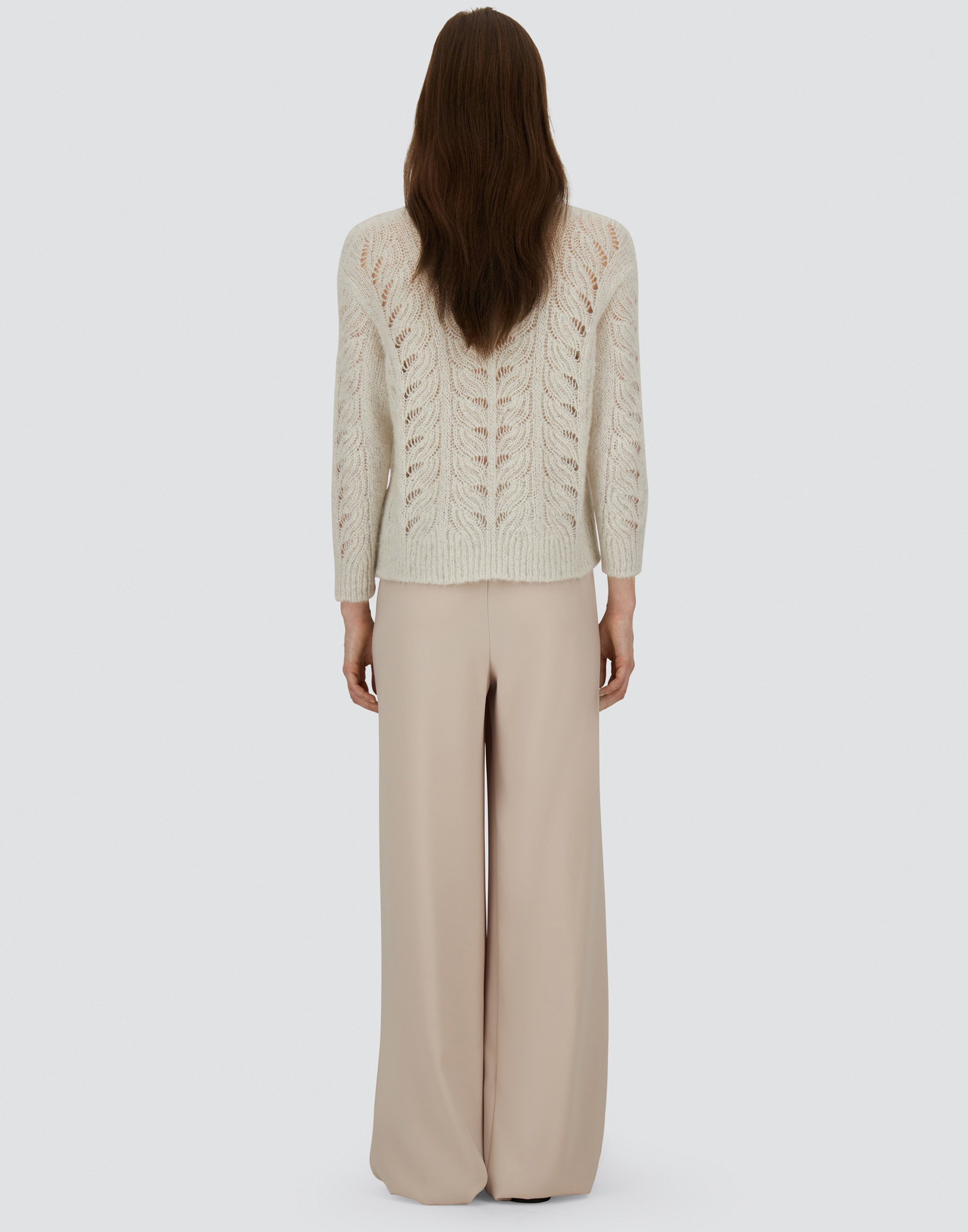 Herno Sweater In Lurex, Alpaca & Wool In Brown