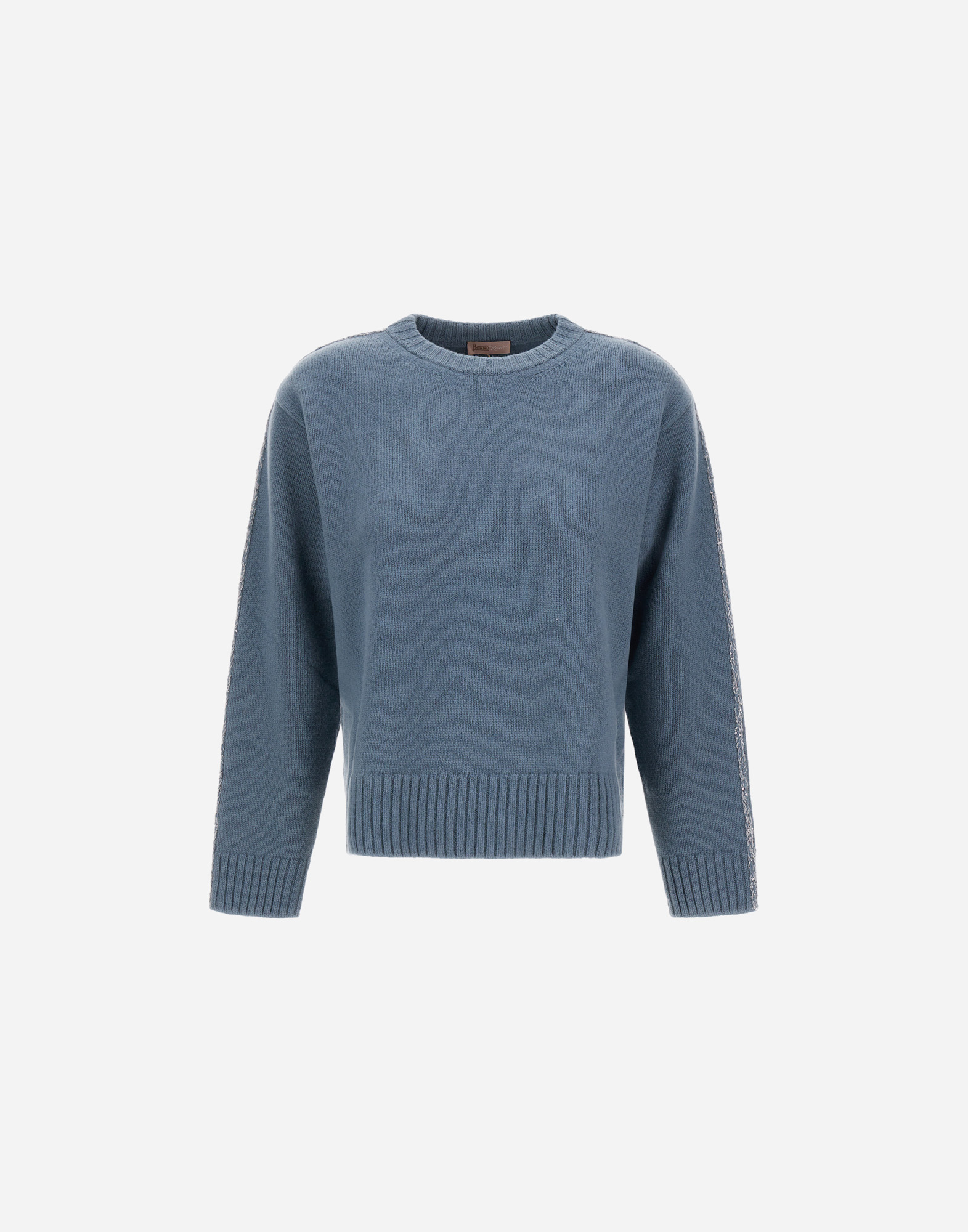 Herno Resort Sweater In 100% Wool In Blue