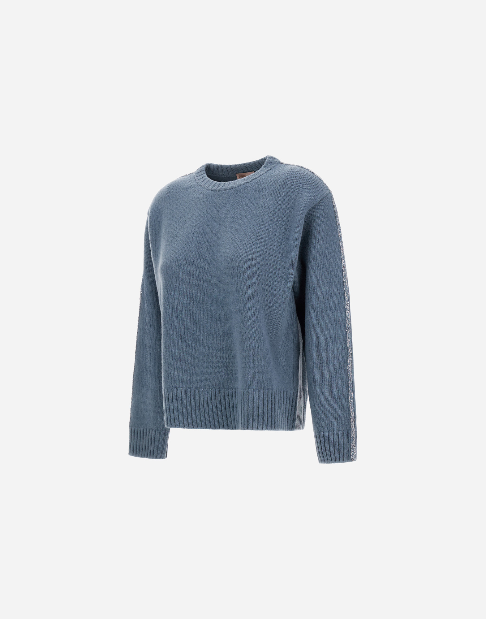 Herno Resort Sweater In 100% Wool In Blue