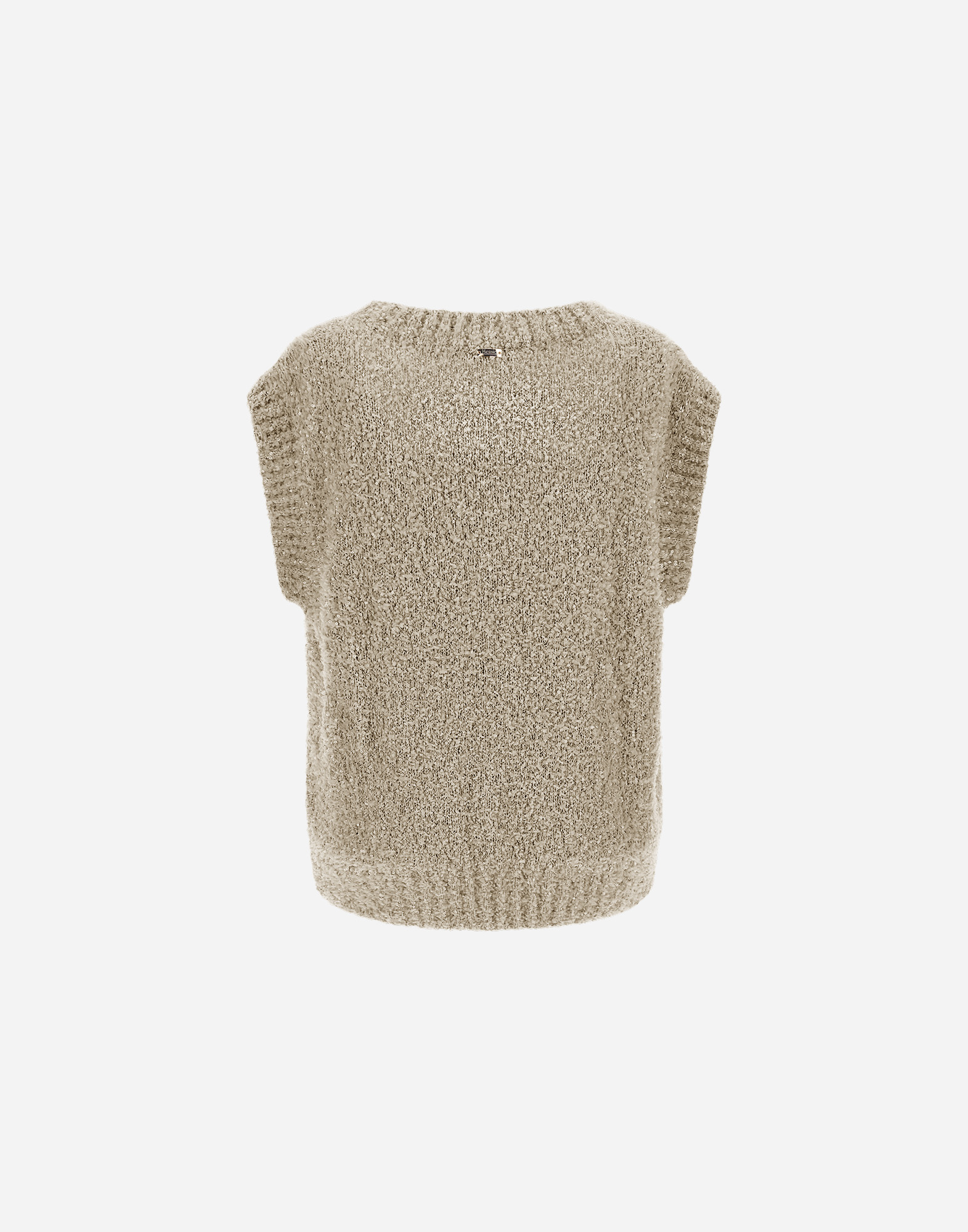 Herno Vest In New Plain Sequins In Chantilly