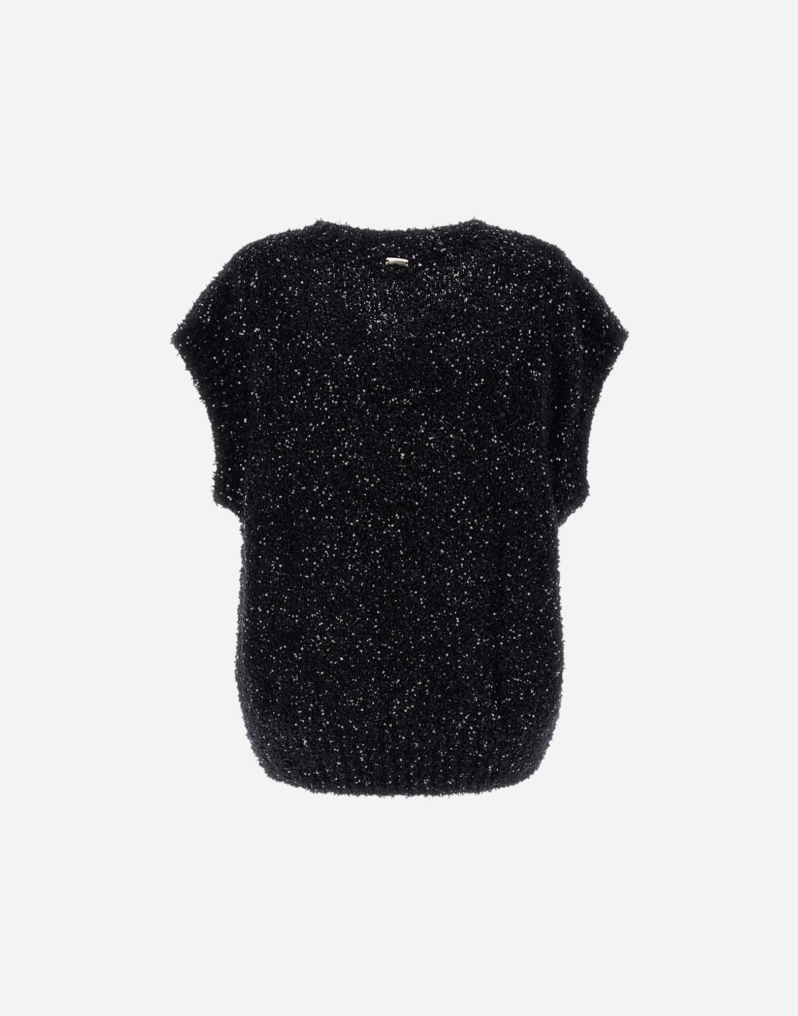 Herno Vest In New Plain Sequins In Black