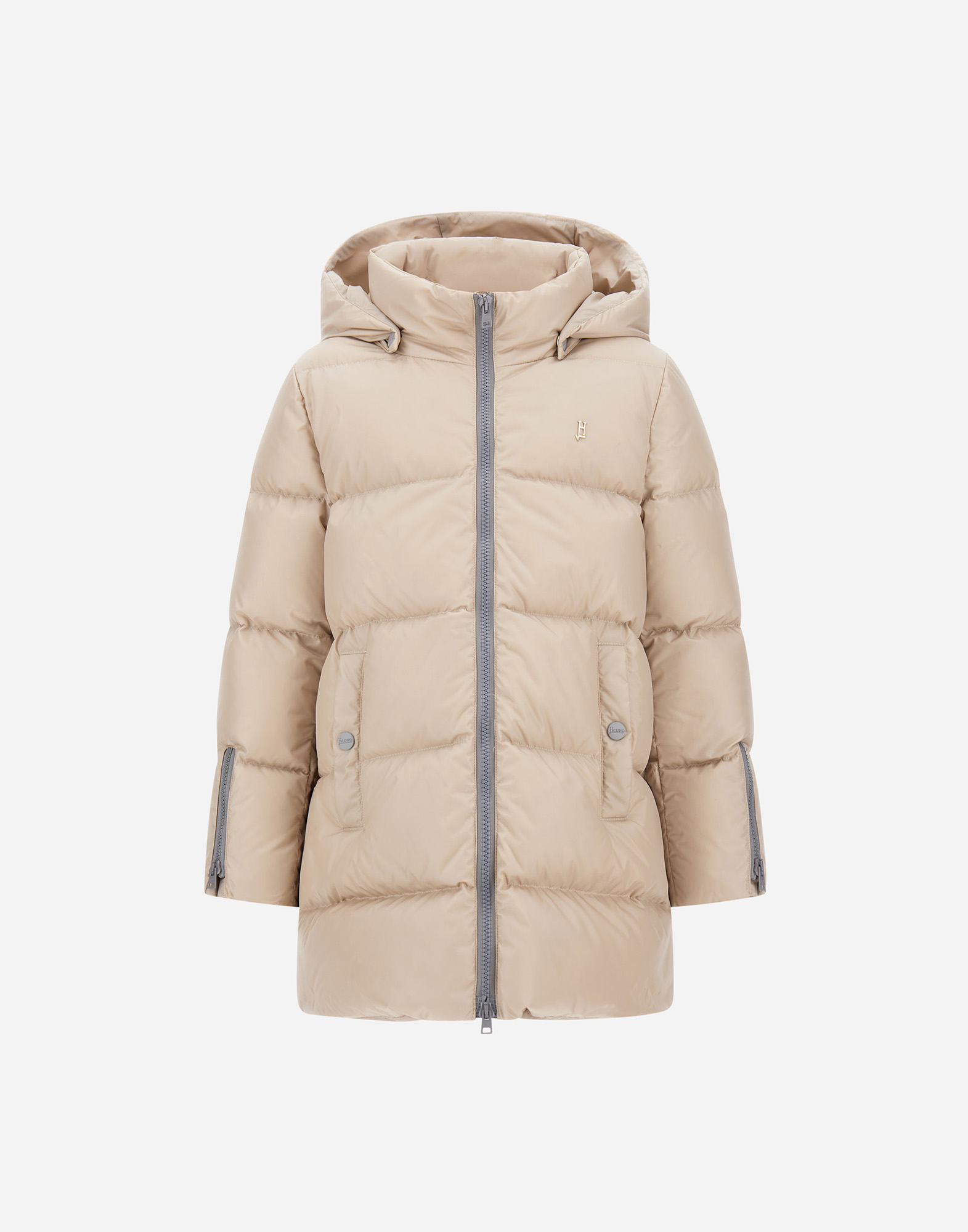 Herno A-shape Jacket In Nylon Chamonix In White
