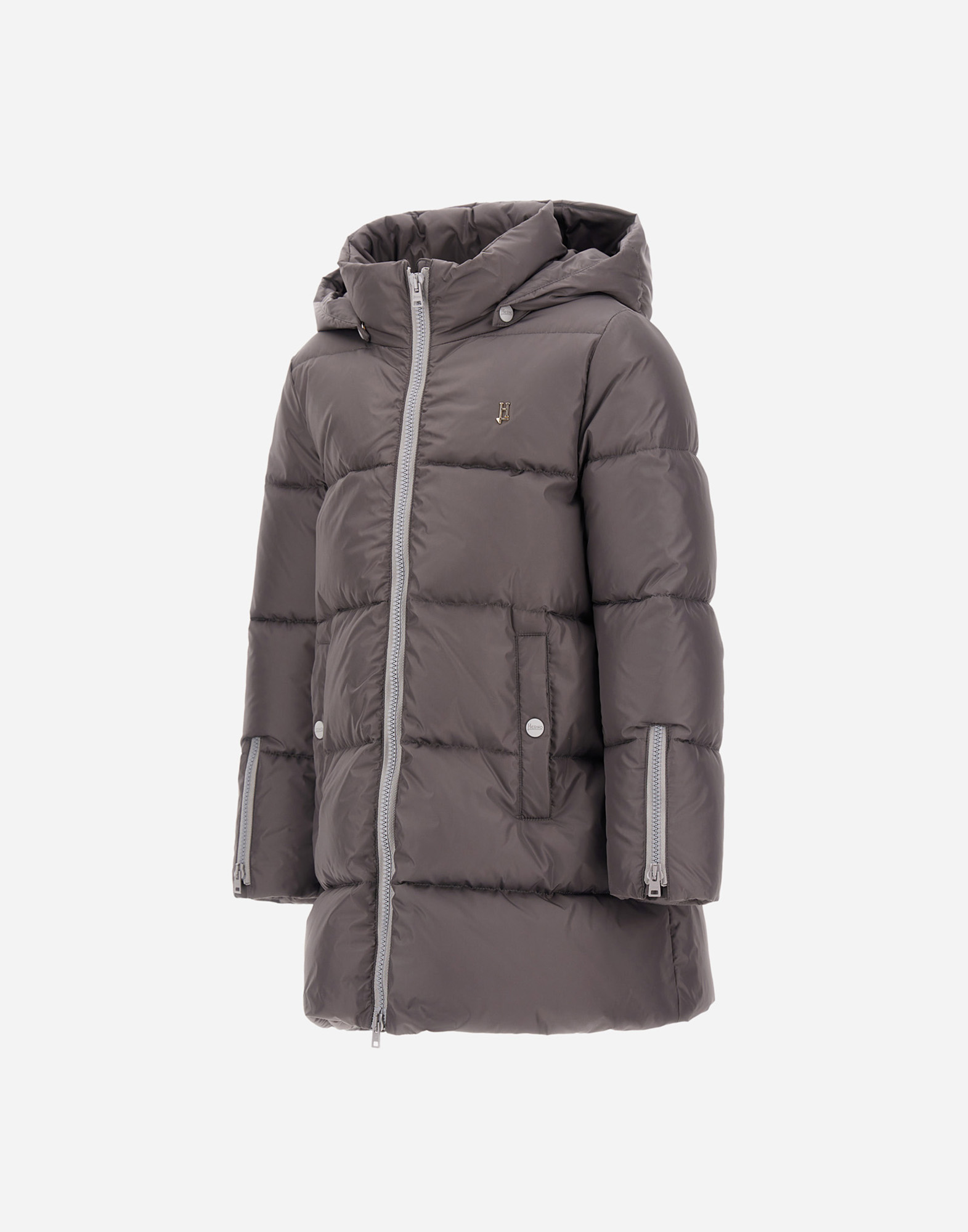 Herno Hooded Puffer Jacket In Green
