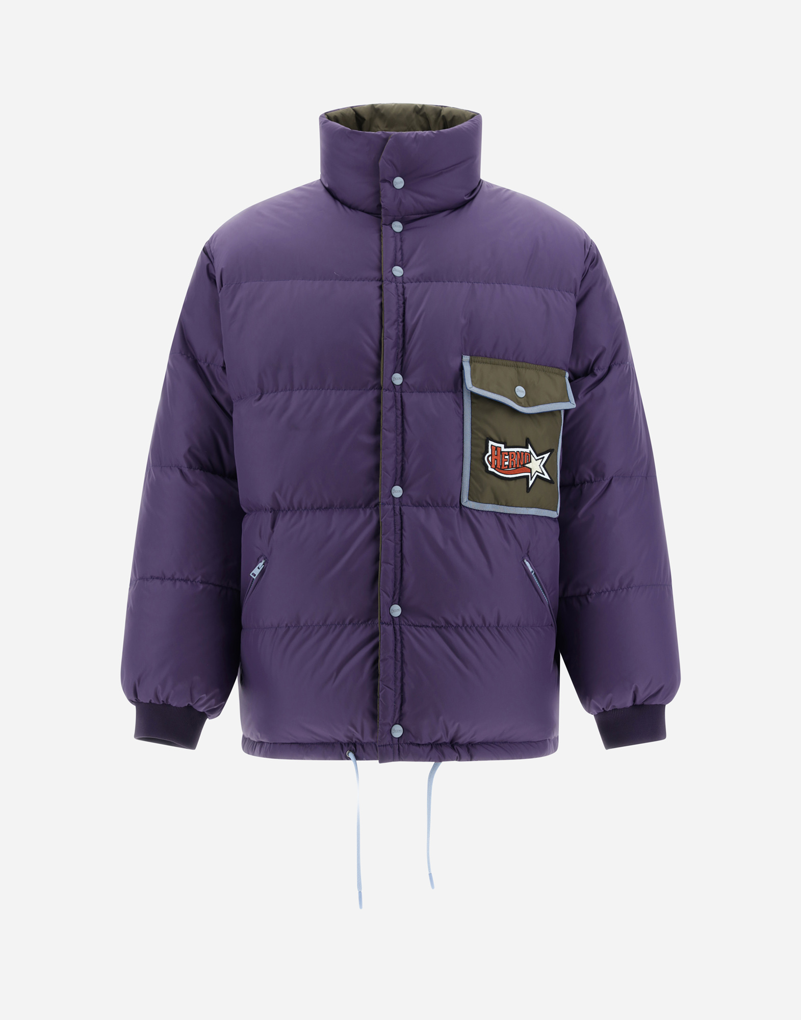 Herno Reversible Jacket In Nylon Chamonix In Purple