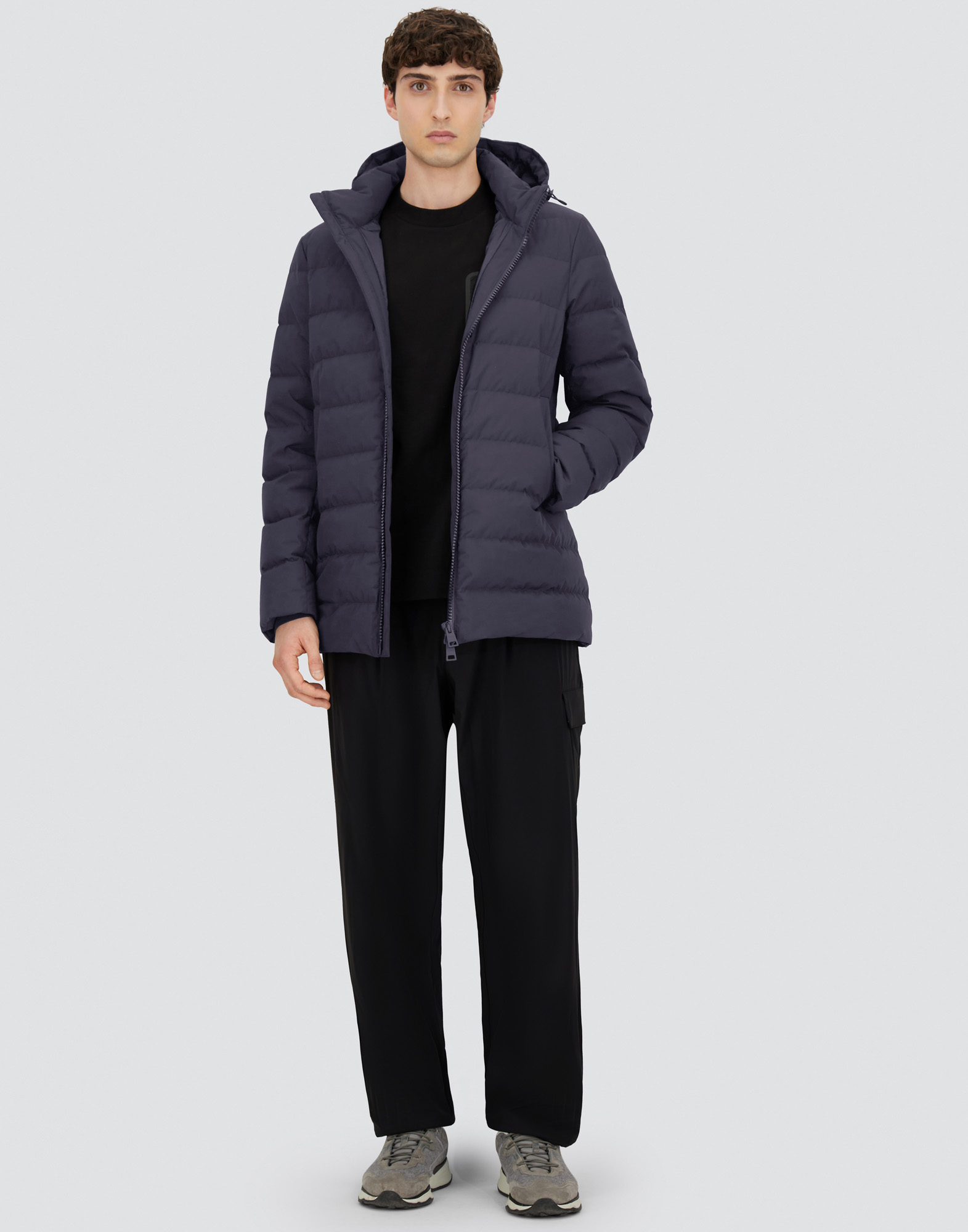 Herno Jacket In 2-layer Windstopper In Blue