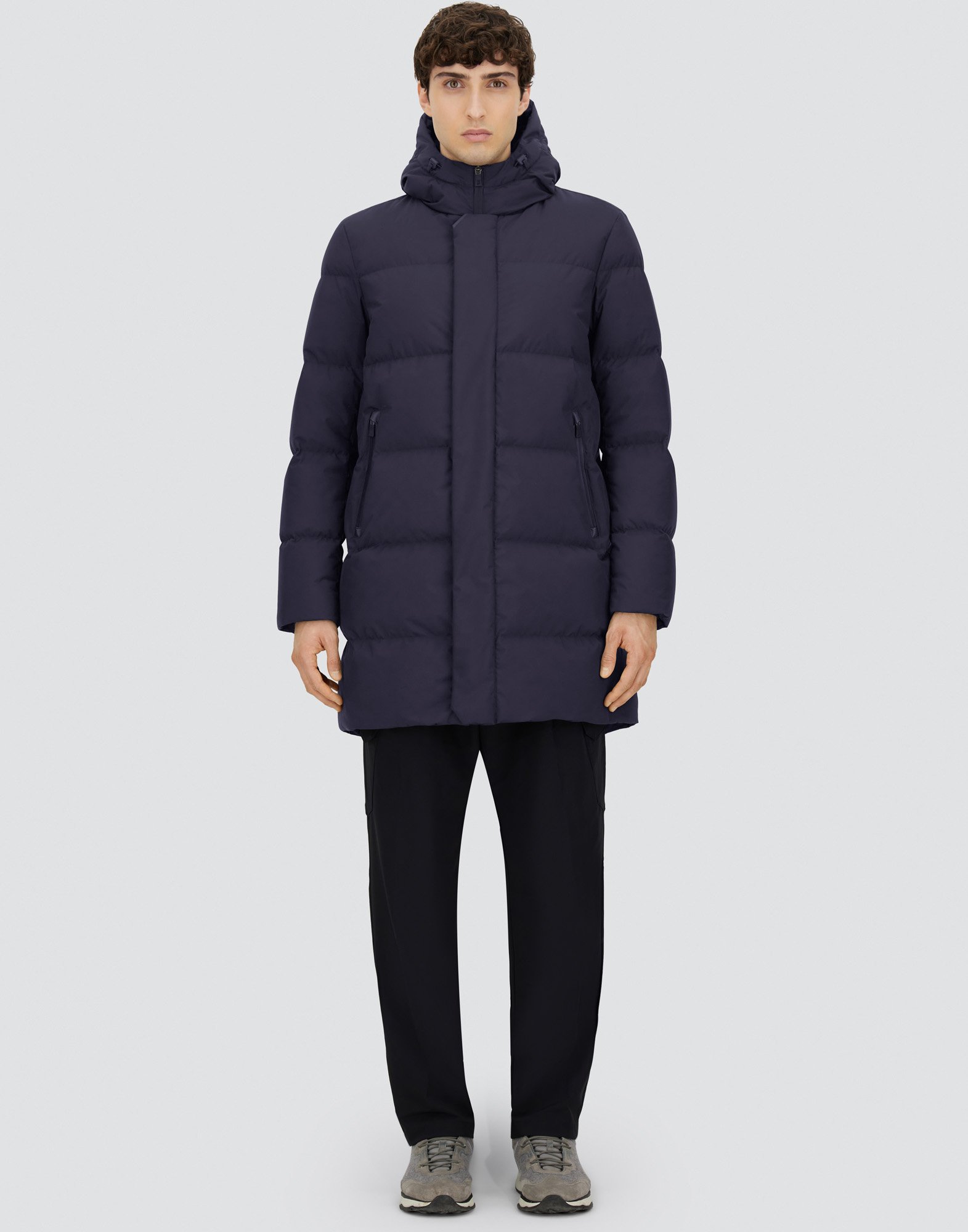 Herno Long Parka In 2-layer Windstopper In Red