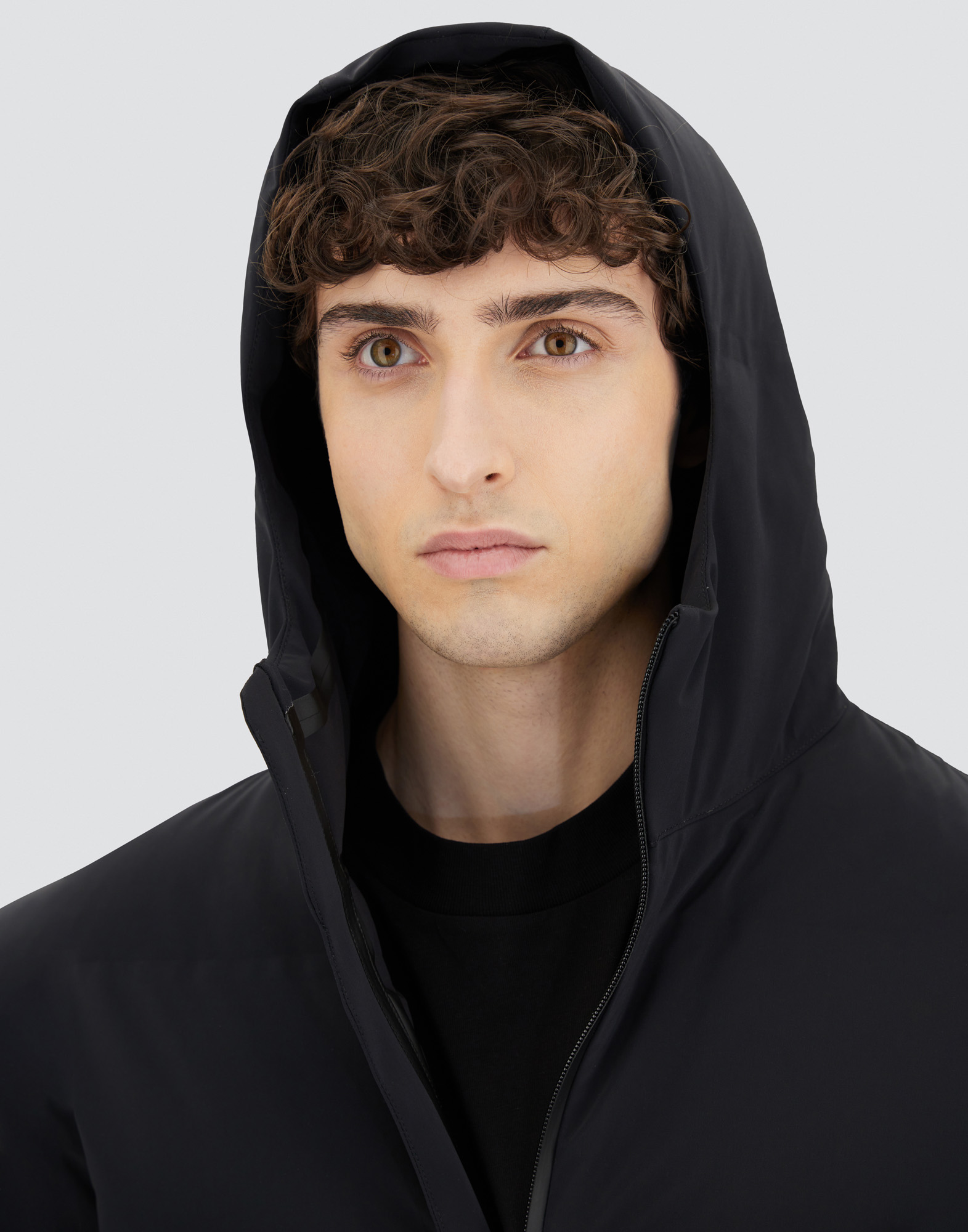 Herno Men New Impact Down Jacket With Hood In Black