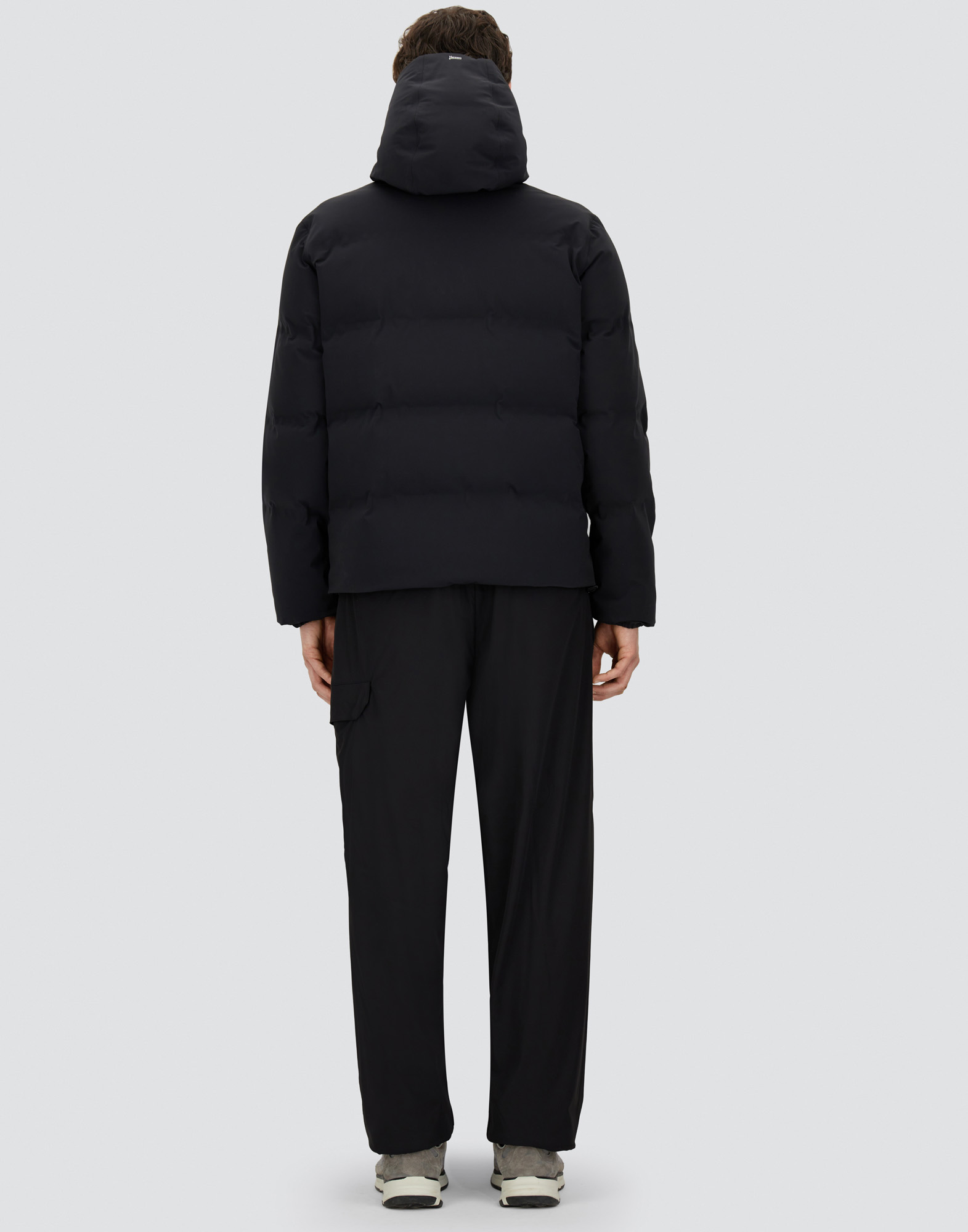 Herno Men New Impact Down Jacket With Hood In Black