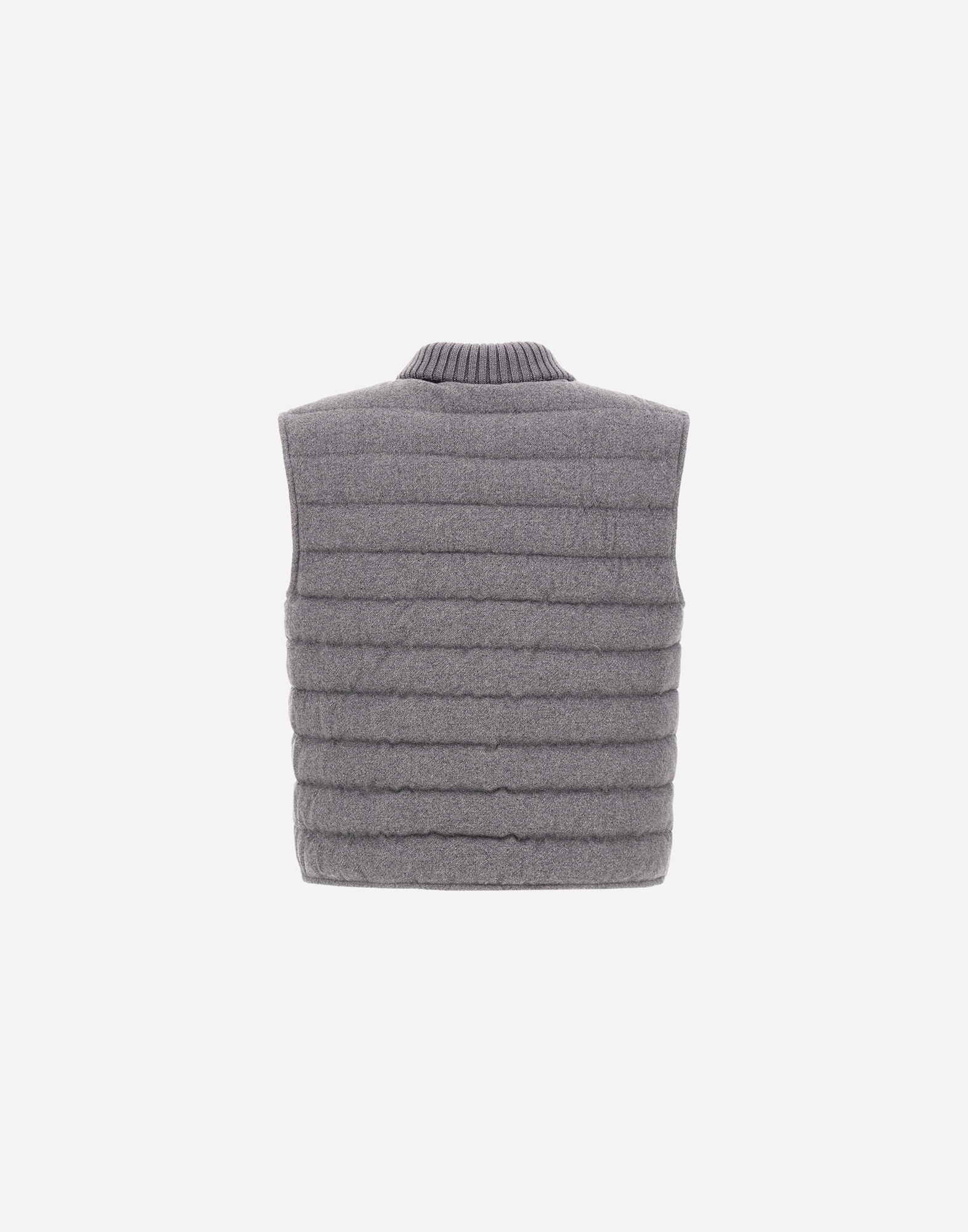 Herno Resort Vest In Lucent Cashmere Wool In Gray