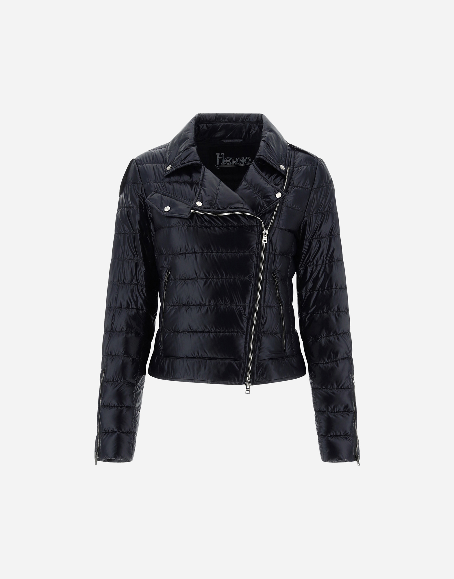 Herno Bomber Jacket In Nylon Ultralight In Black