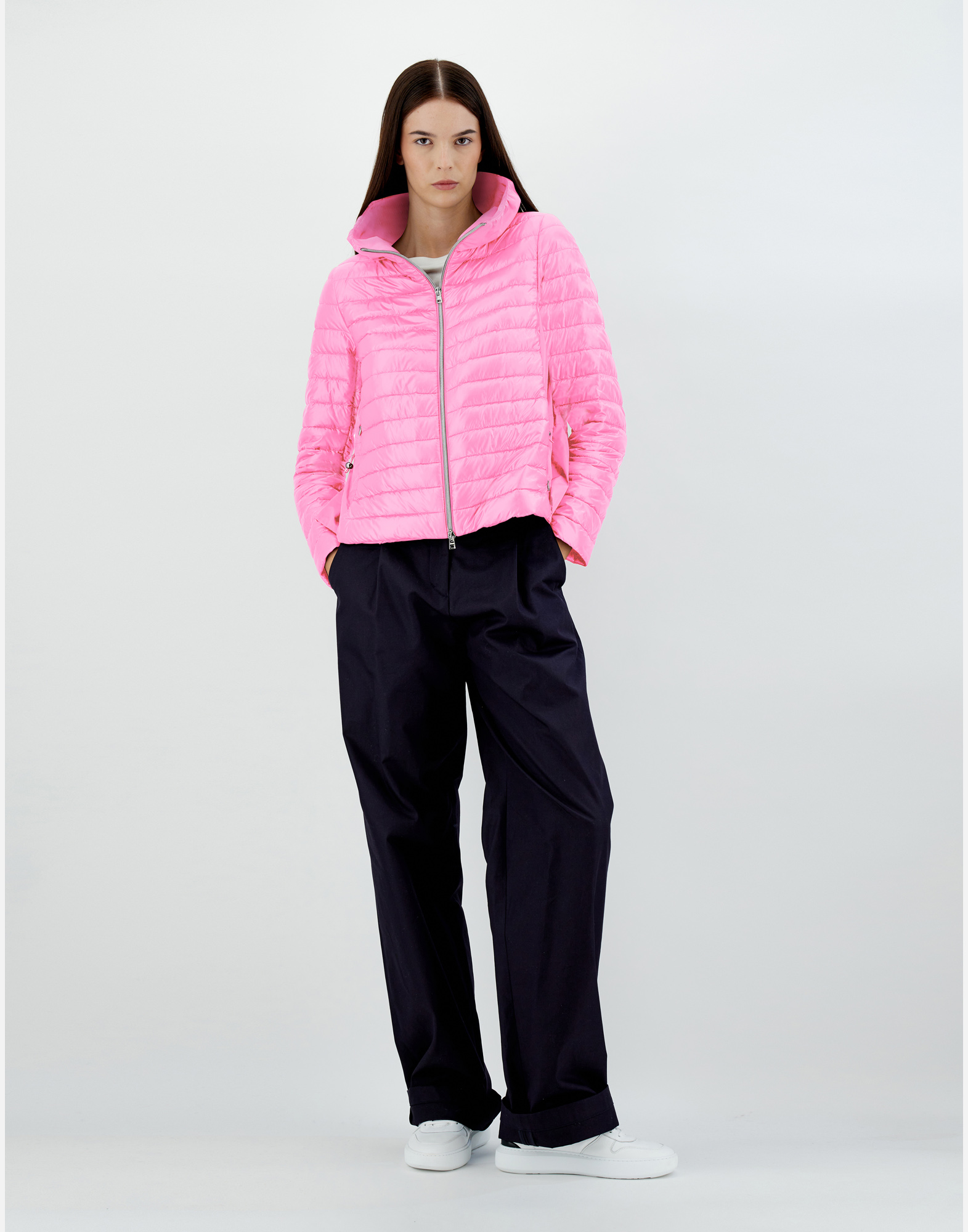 Shop Herno Nylon Ultralight ＆ Techno Taffetà ボンバージャケット In Pink