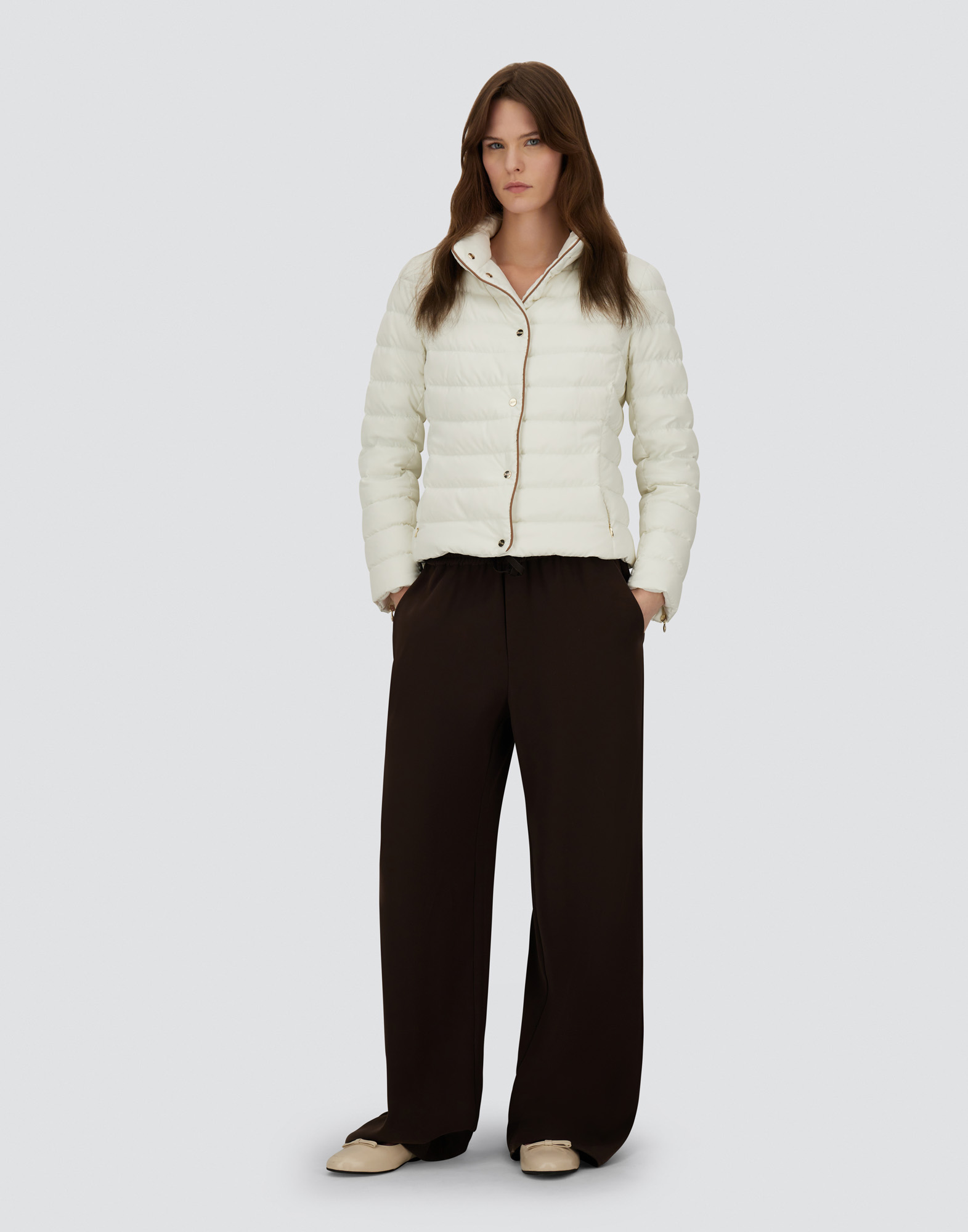 Herno Slim-fit Jacket In Arendelle In White